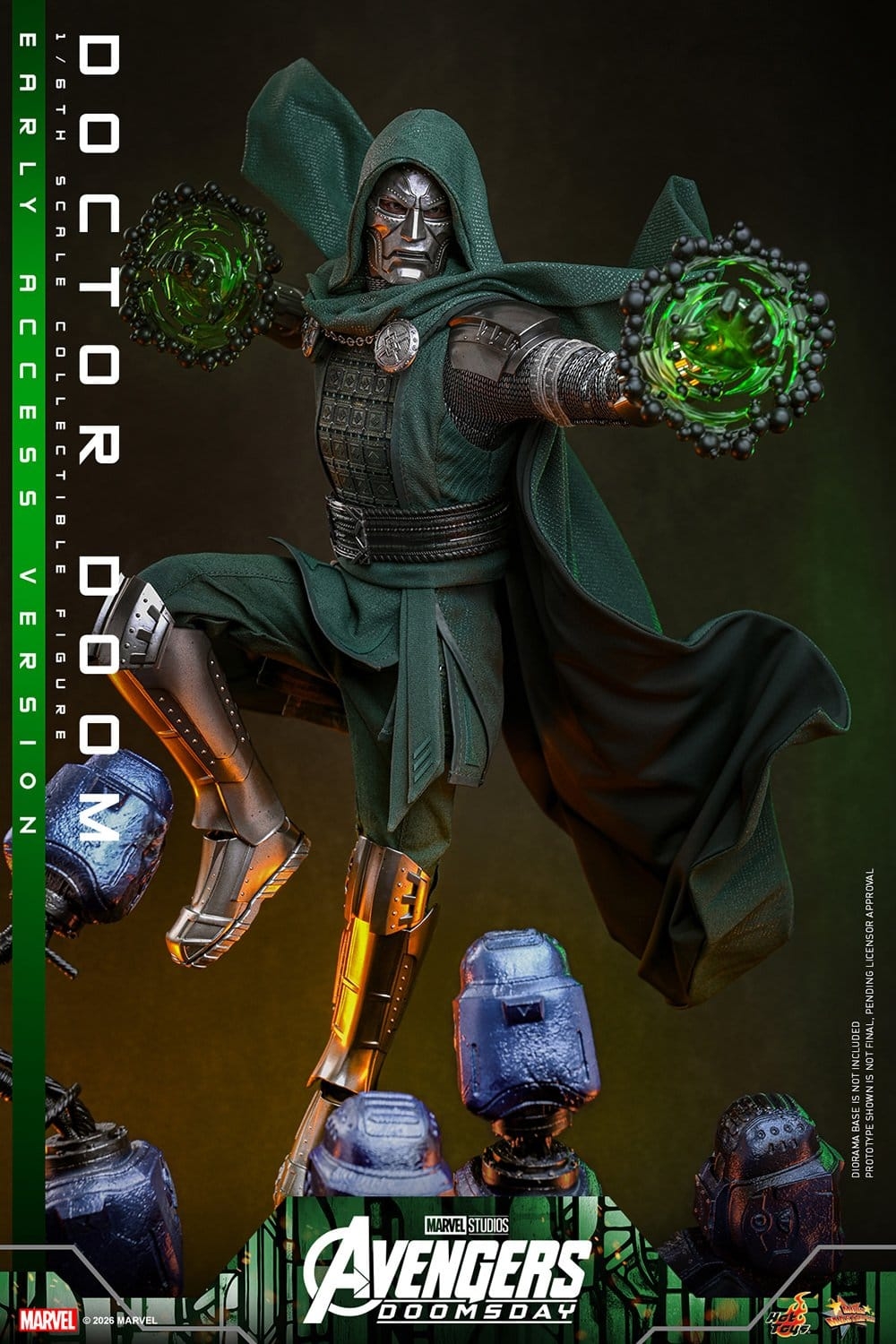 Doctor Doom de Hot Toys Early Access version - MMS906 - figura de acción Avengers: Doomsday a escala 1/6