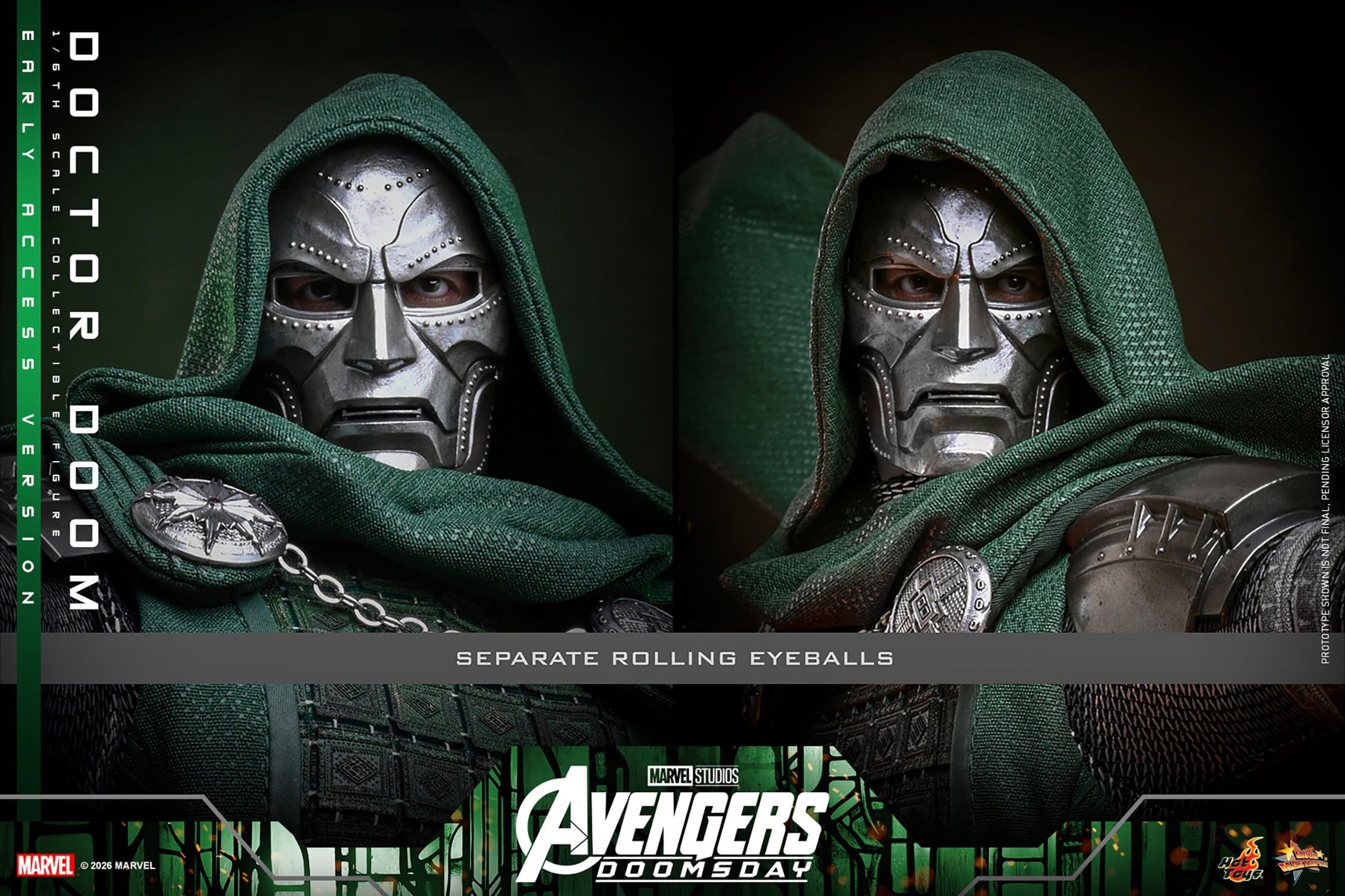Doctor Doom Early Access par Hot Toys - MMS906 - figurine 1/6 Avengers: Doomsday de 31 cm
