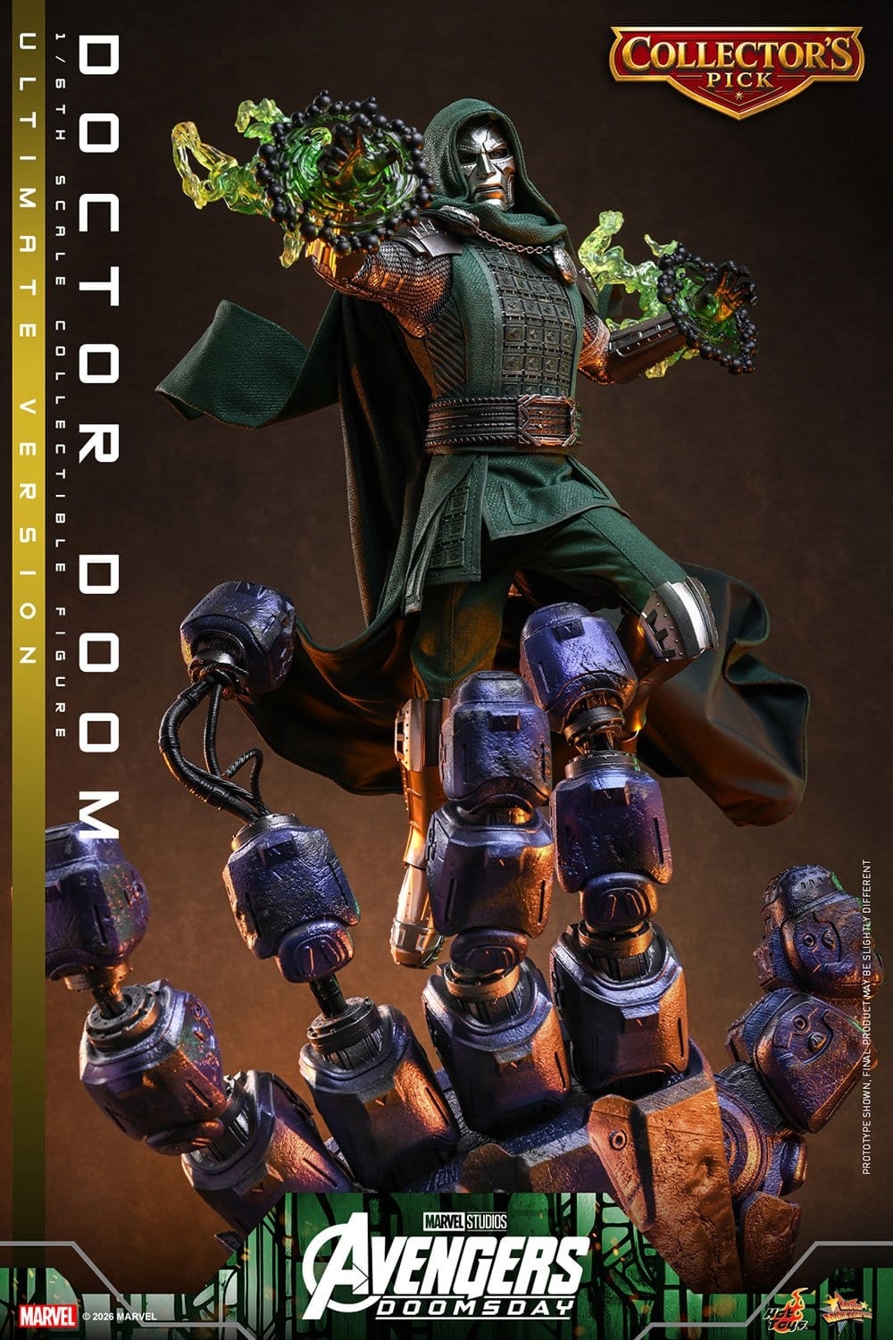 Doctor Doom de Hot Toys Ultimate version - MMS907 - figura de acción Avengers: Doomsday a escala 1/6