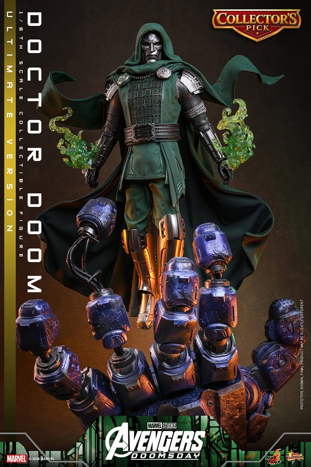 Doctor Doom von Hot Toys Ultimate version - MMS907 - Avengers: Doomsday 1/6 Maßstab Actionfigur