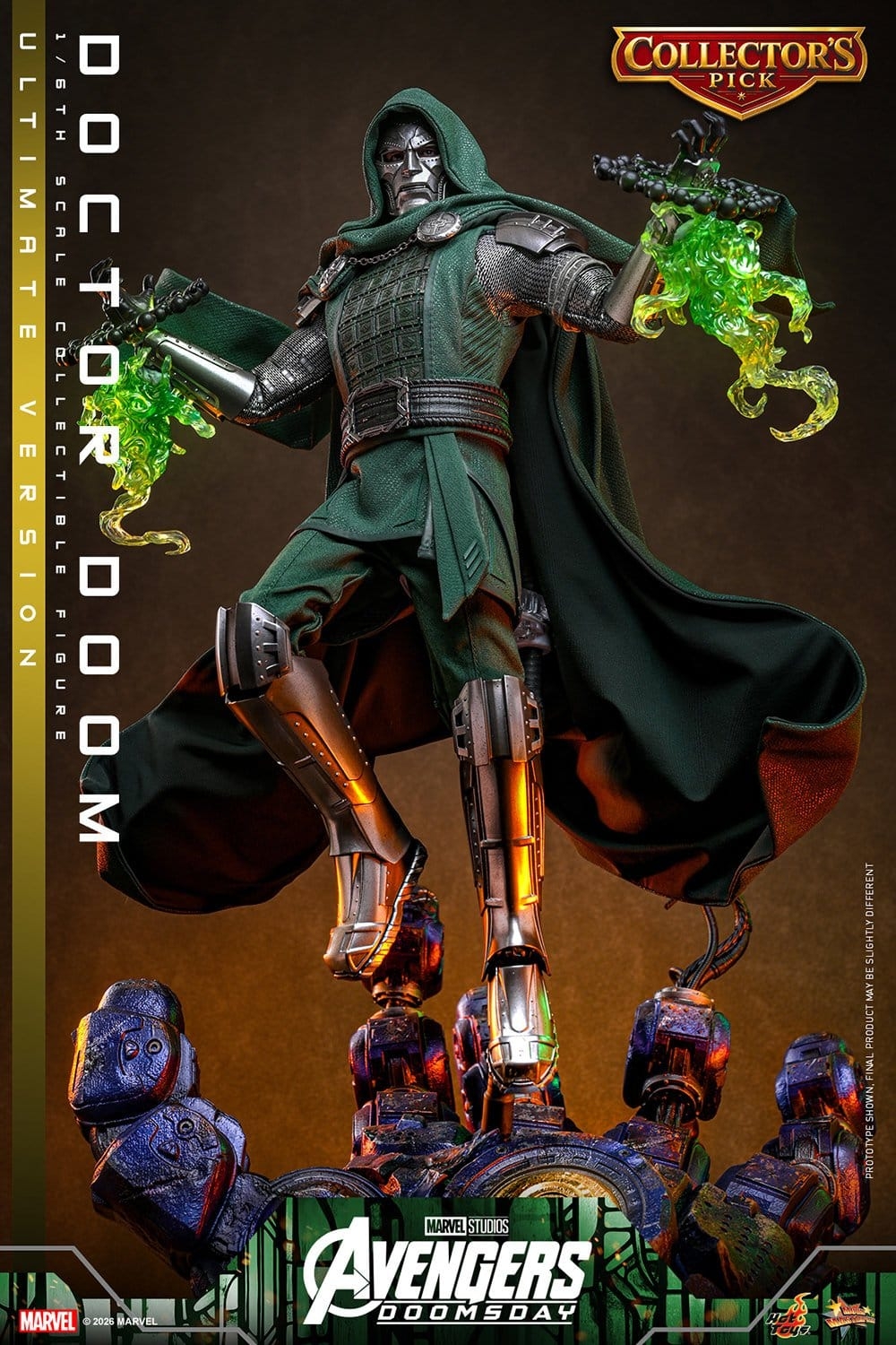 Doctor Doom de Hot Toys Ultimate version - MMS907 - figura de acción Avengers: Doomsday a escala 1/6