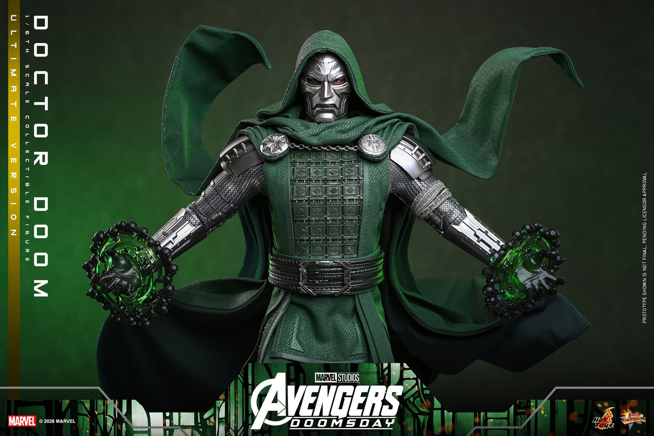 Doctor Doom von Hot Toys Ultimate version - MMS907 - Avengers: Doomsday 1/6 Maßstab Actionfigur