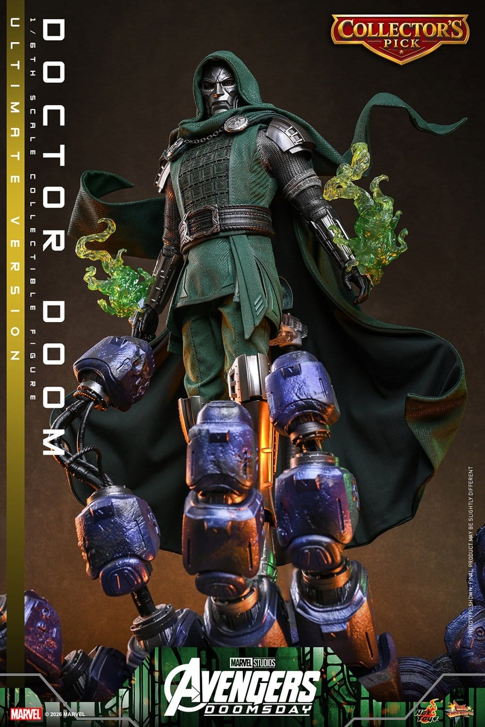Doctor Doom de Hot Toys Ultimate version - MMS907 - figura de acción Avengers: Doomsday a escala 1/6