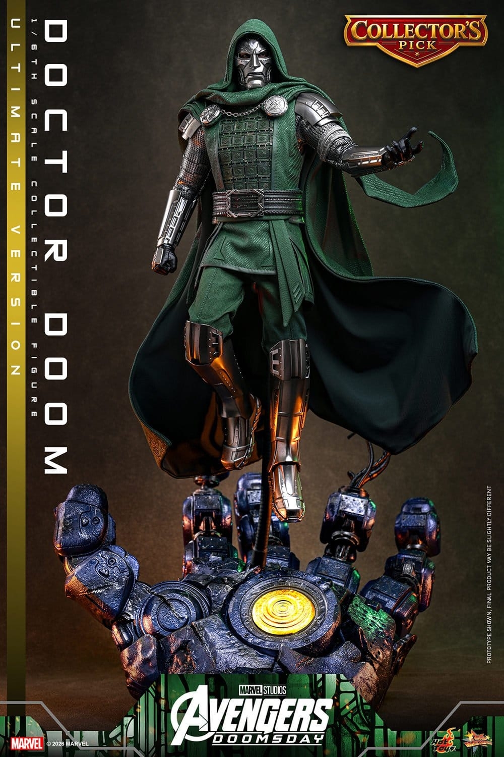 Doctor Doom de Hot Toys Ultimate version - MMS907 - figura de acción Avengers: Doomsday a escala 1/6