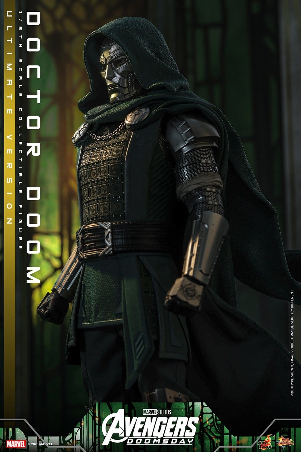 Doctor Doom de Hot Toys Ultimate version - MMS907 - figura de acción Avengers: Doomsday a escala 1/6