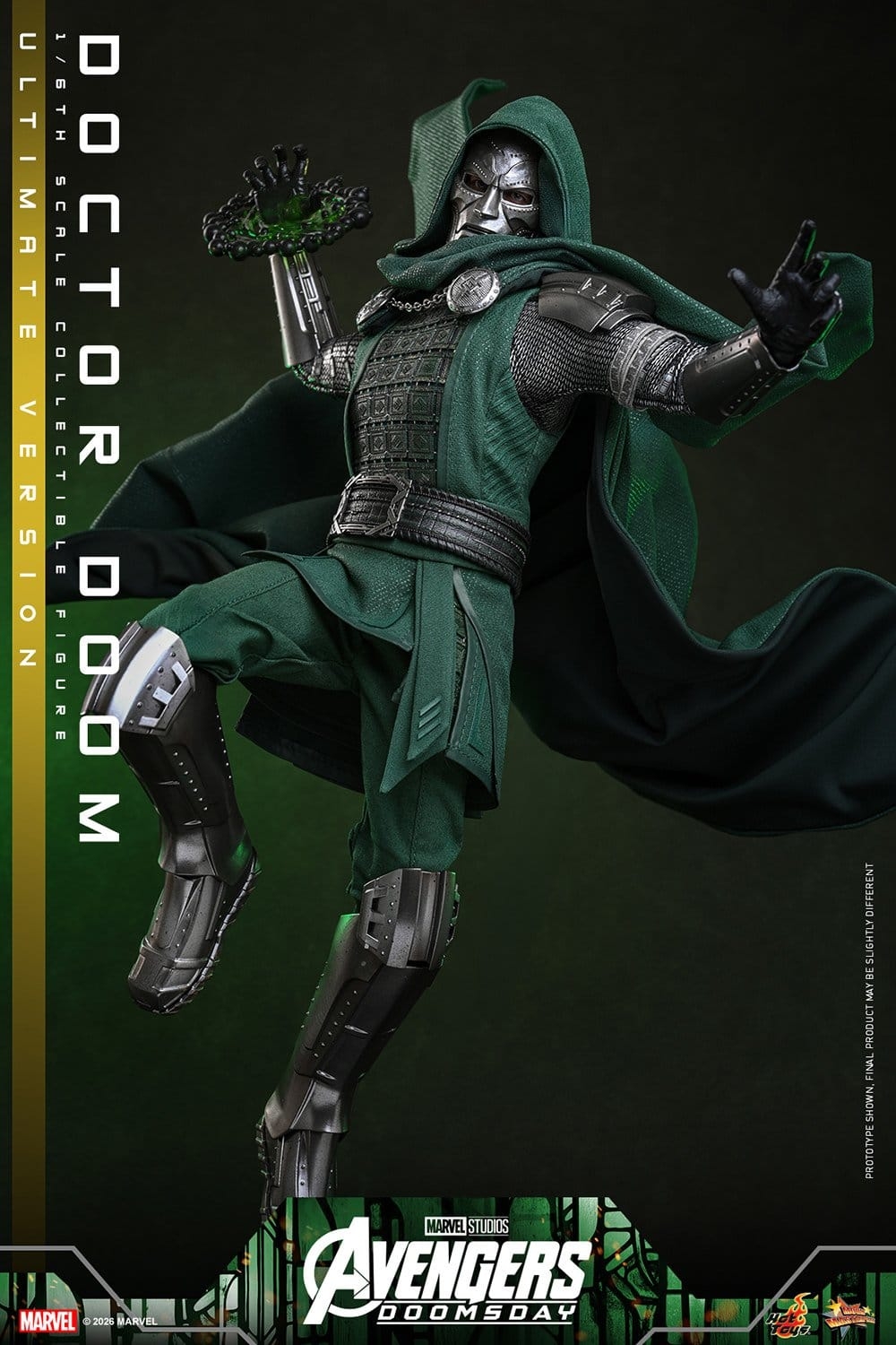 Doctor Doom de Hot Toys Ultimate version - MMS907 - figura de acción Avengers: Doomsday a escala 1/6