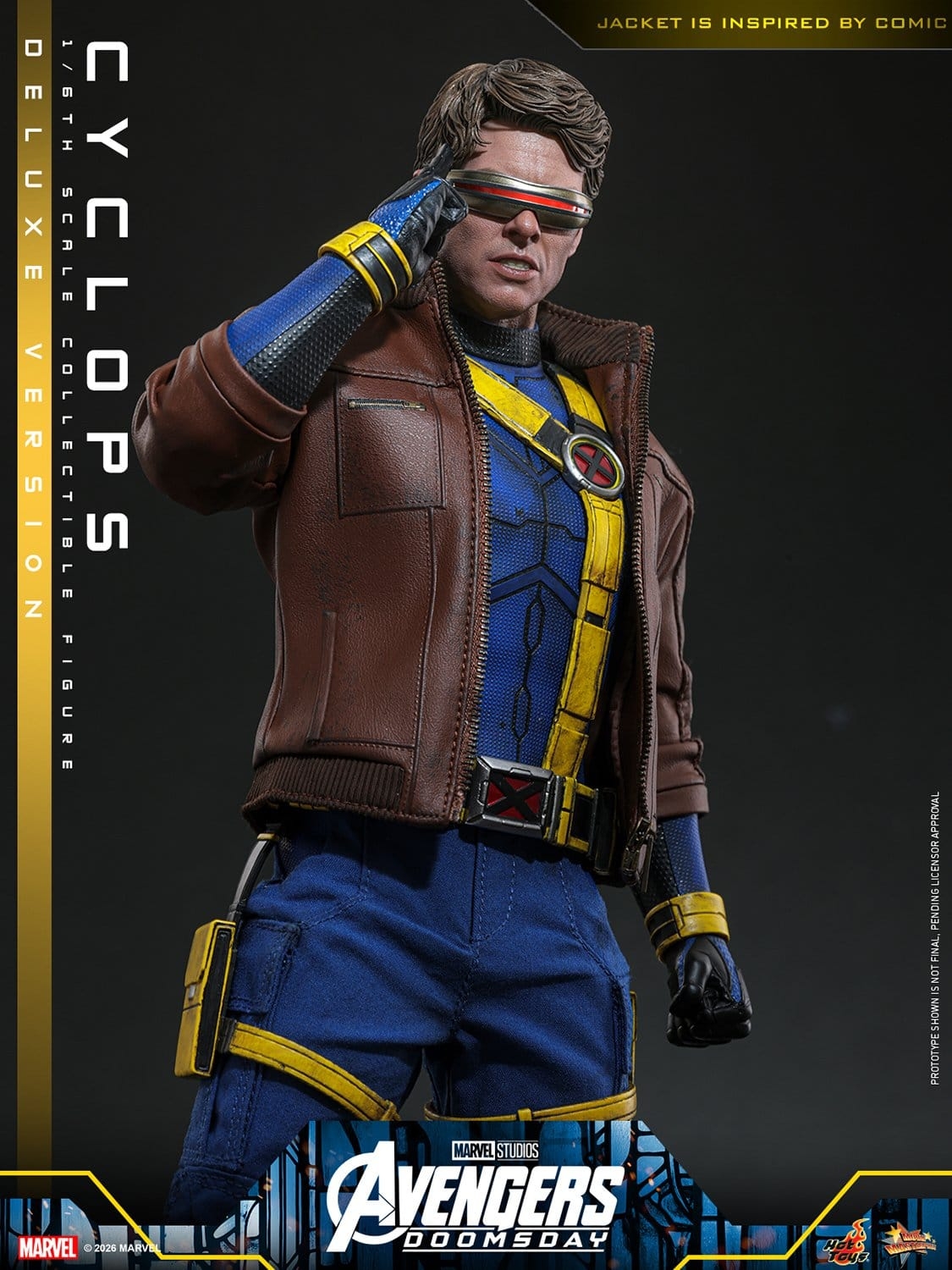 Cyclops de Hot Toys Deluxe version - MMS909 - figura de acción Avengers: Doomsday a escala 1/6