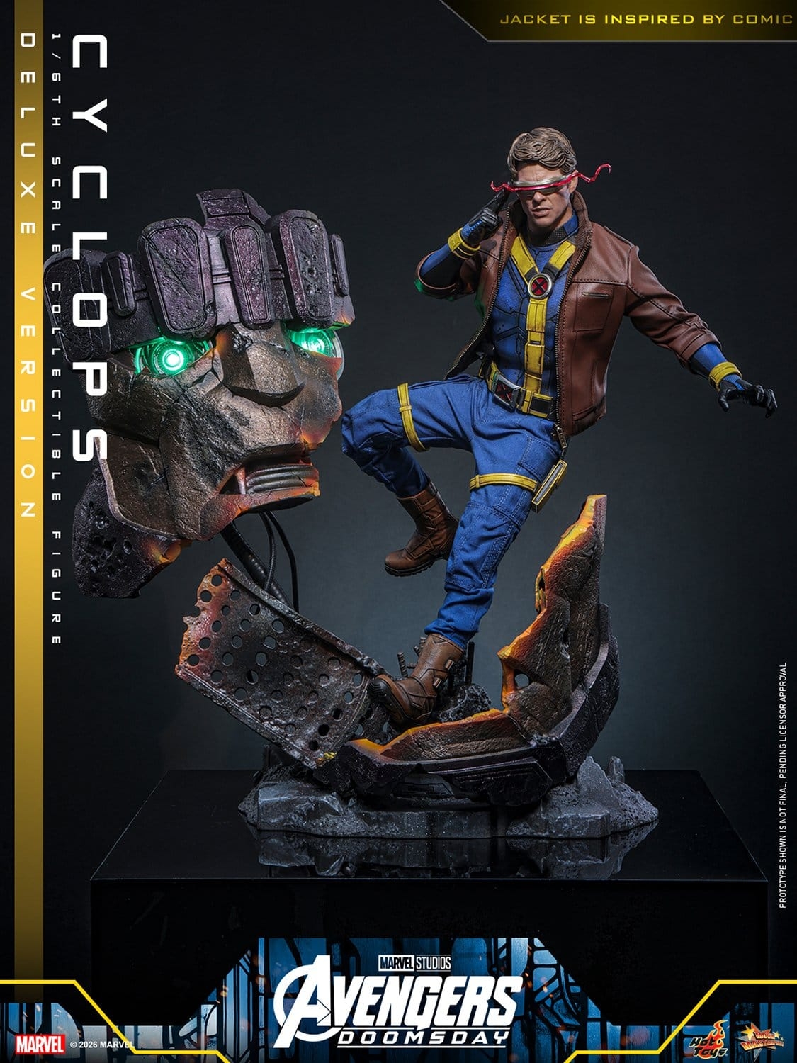 Cyclops de Hot Toys Deluxe version - MMS909 - figura de acción Avengers: Doomsday a escala 1/6