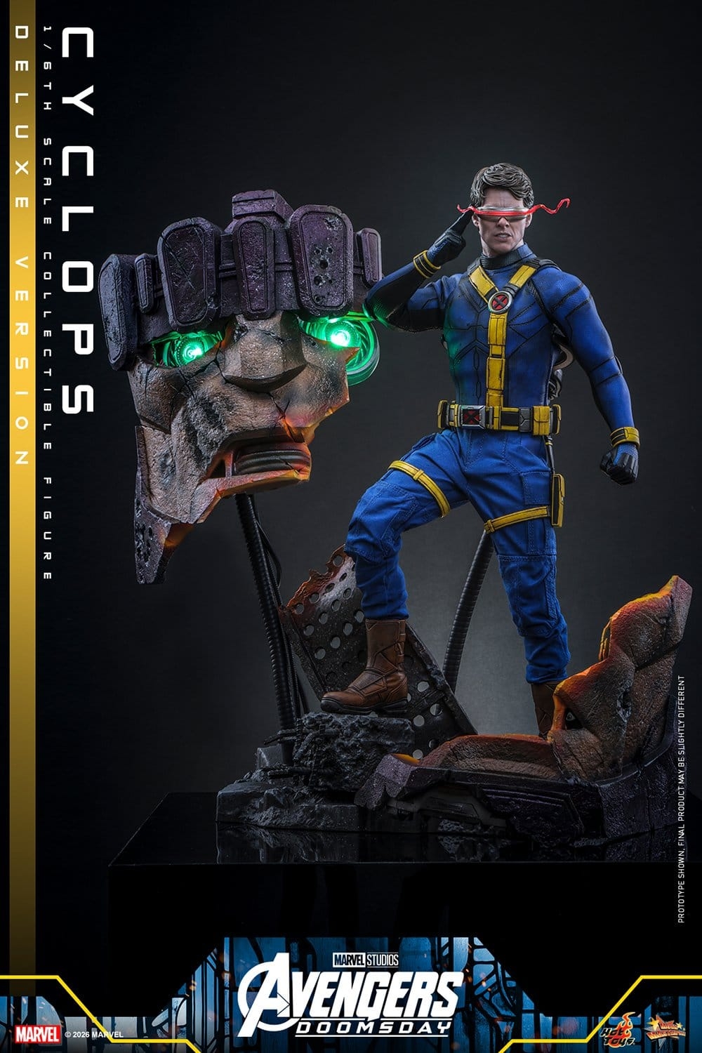 Cyclops de Hot Toys Deluxe version - MMS909 - figura de acción Avengers: Doomsday a escala 1/6