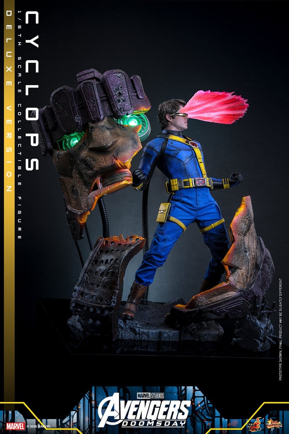 Cyclops de Hot Toys Deluxe version - MMS909 - figura de acción Avengers: Doomsday a escala 1/6