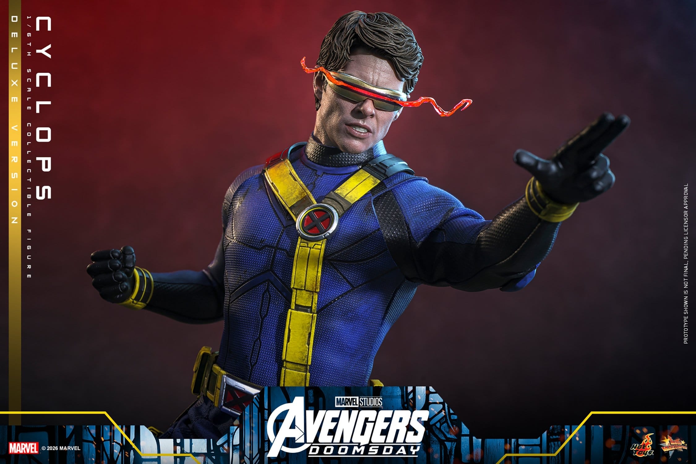 Cyclops de Hot Toys Deluxe version - MMS909 - figura de acción Avengers: Doomsday a escala 1/6