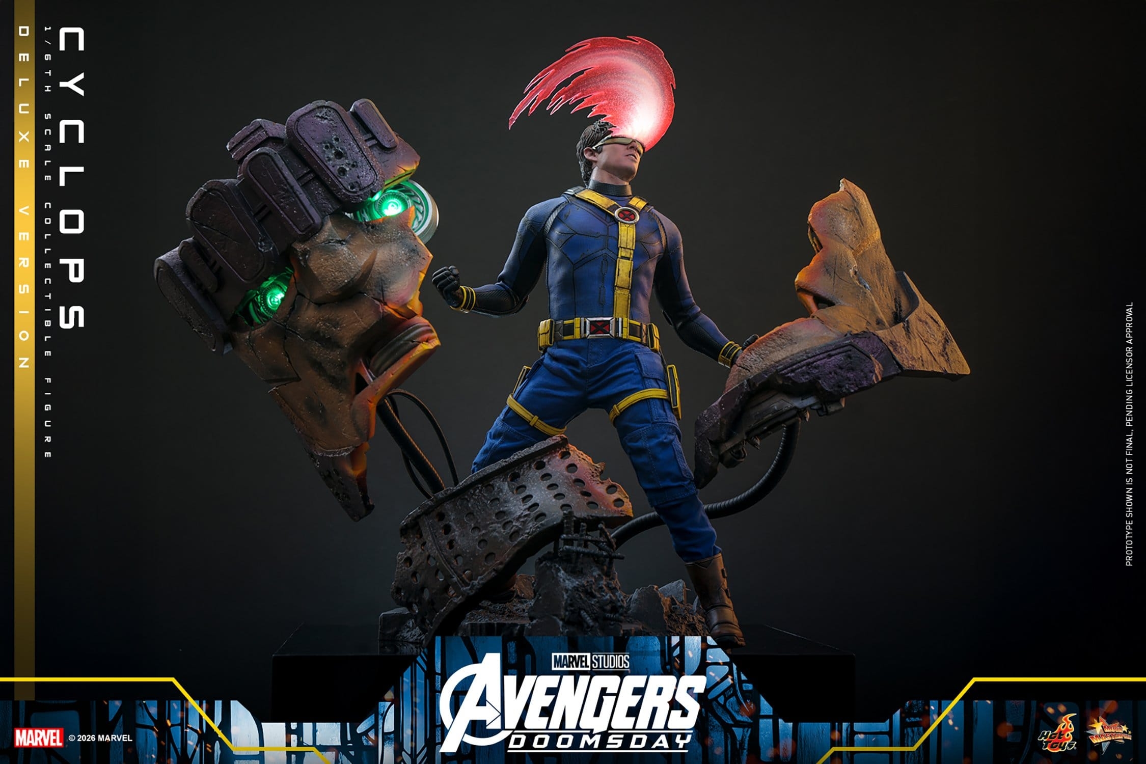 Cyclops de Hot Toys Deluxe version - MMS909 - figura de acción Avengers: Doomsday a escala 1/6