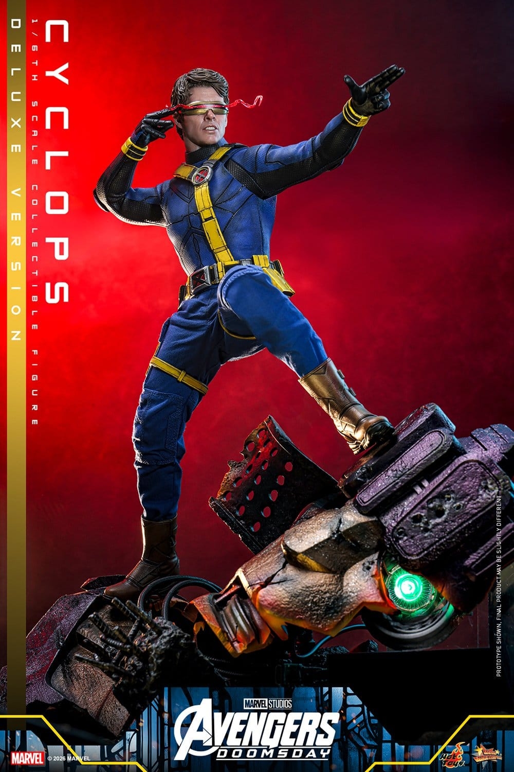 Cyclops de Hot Toys Deluxe version - MMS909 - figura de acción Avengers: Doomsday a escala 1/6