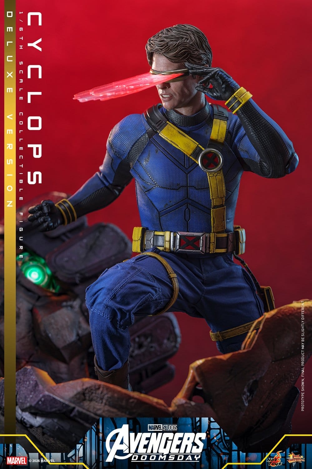 Cyclops di Hot Toys Deluxe version - MMS909 - action figure Avengers: Doomsday in scala 1/6