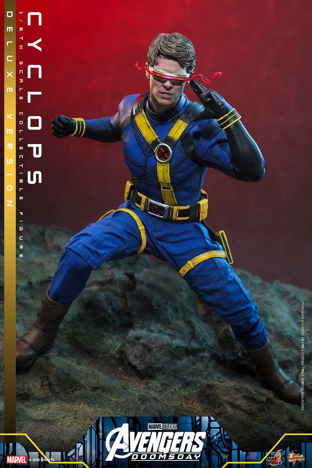 Cyclops Deluxe par Hot Toys - MMS909 - figurine 1/6 Avengers: Doomsday de 30 cm