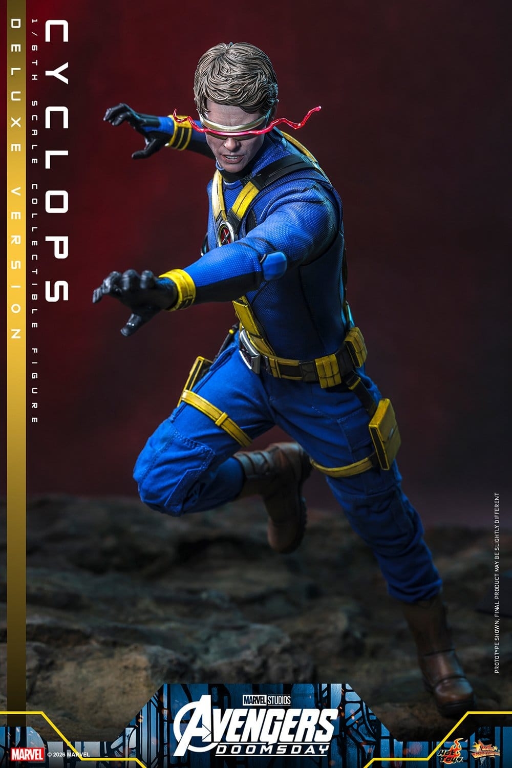 Cyclops de Hot Toys Deluxe version - MMS909 - figura de acción Avengers: Doomsday a escala 1/6