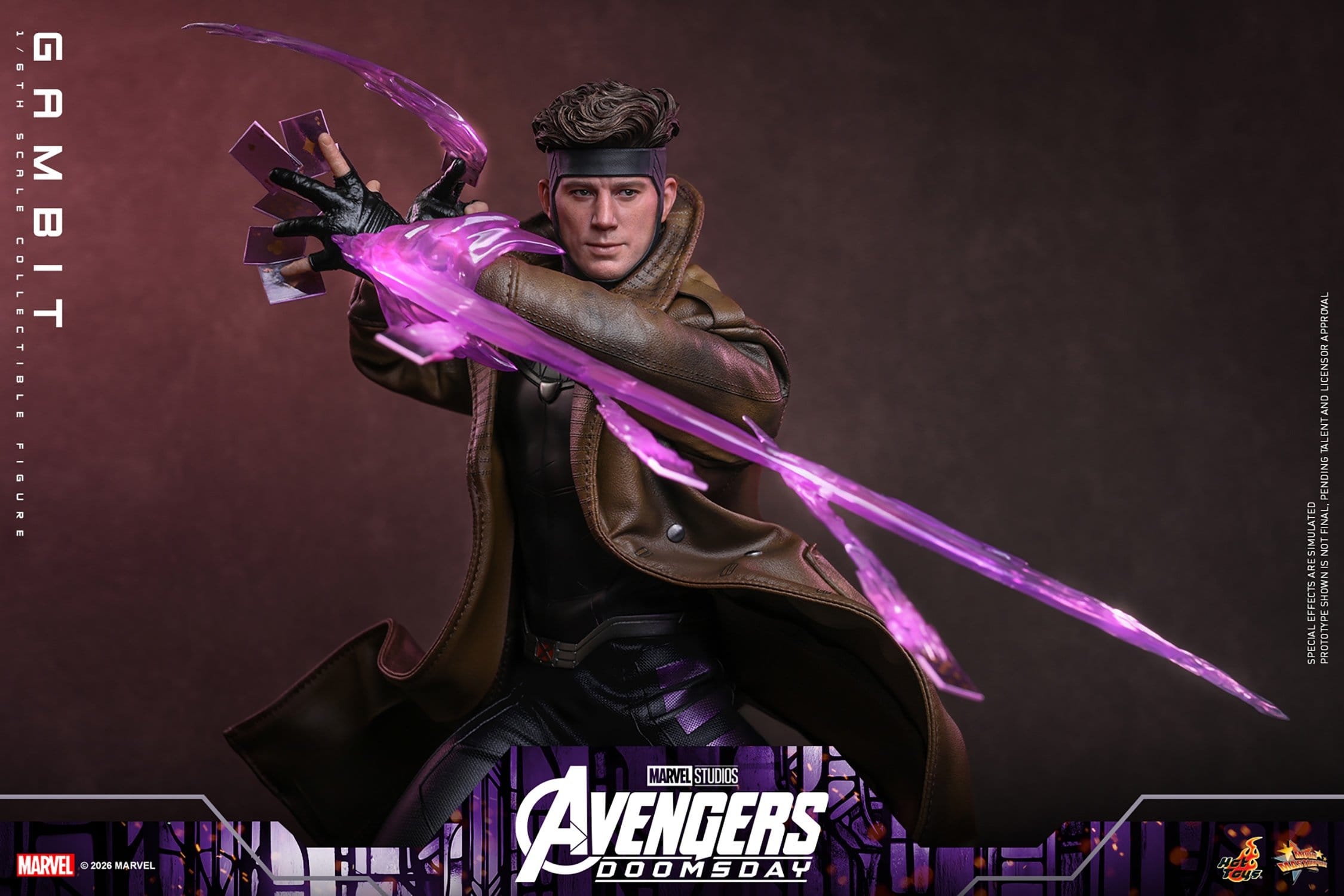 Gambit de Hot Toys - MMS910 - figura de acción Avengers: Doomsday a escala 1/6