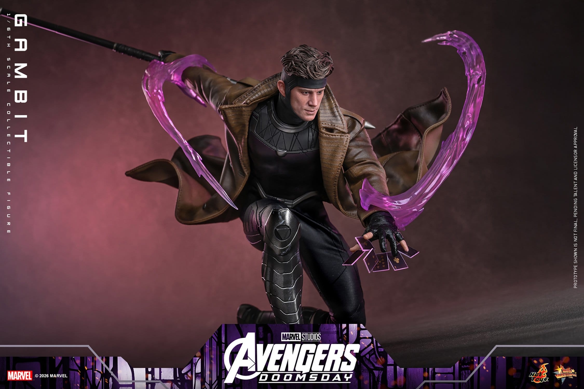 Gambit de Hot Toys - MMS910 - figura de acción Avengers: Doomsday a escala 1/6