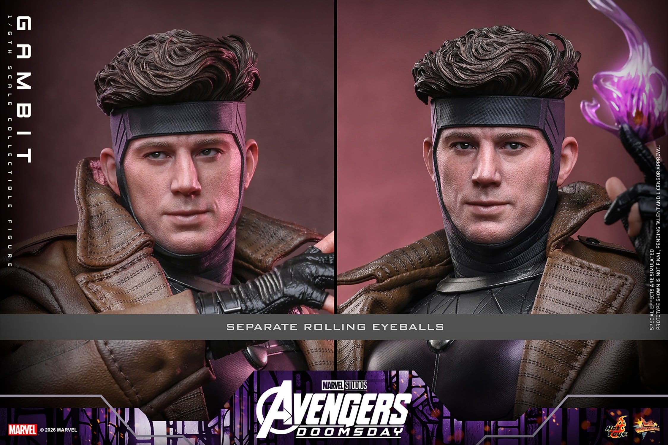 Gambit de Hot Toys - MMS910 - figura de acción Avengers: Doomsday a escala 1/6