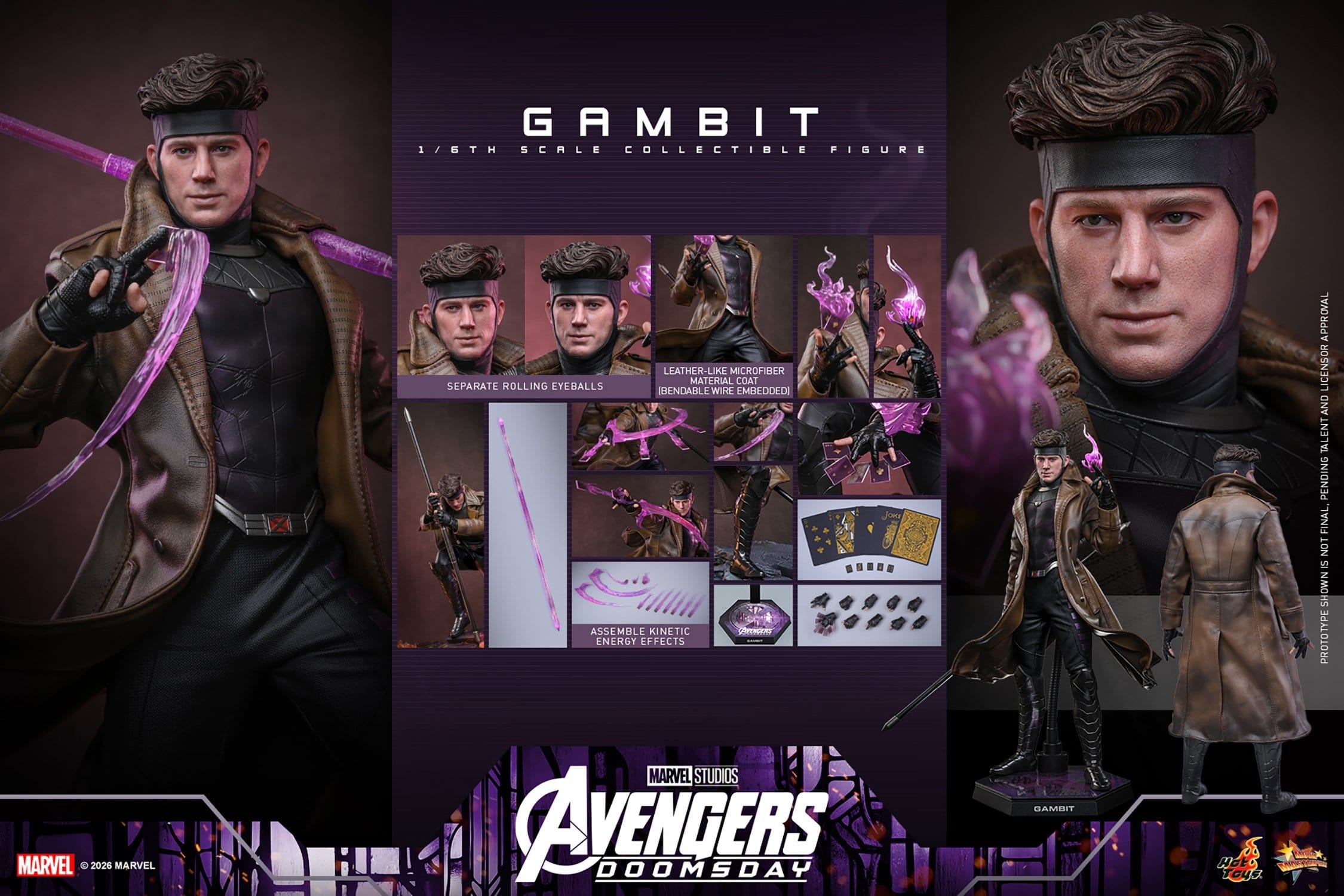 Gambit von Hot Toys - MMS910 - Avengers: Doomsday 1/6 Maßstab Actionfigur