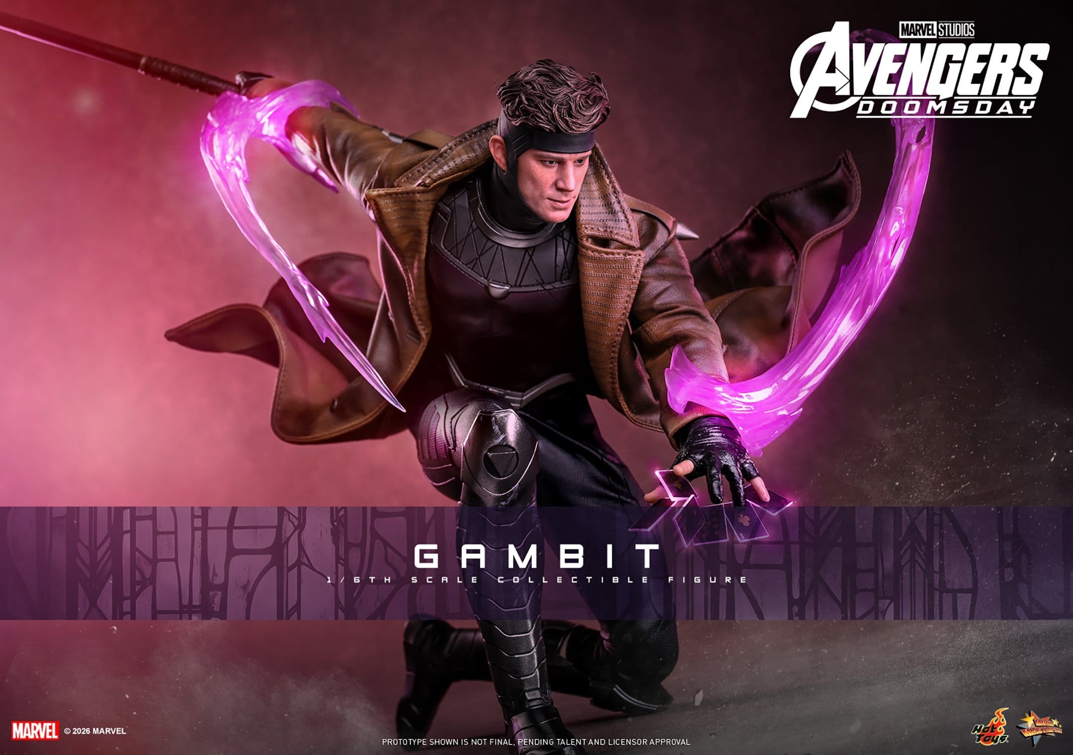 Gambit de Hot Toys - MMS910 - figura de acción Avengers: Doomsday a escala 1/6