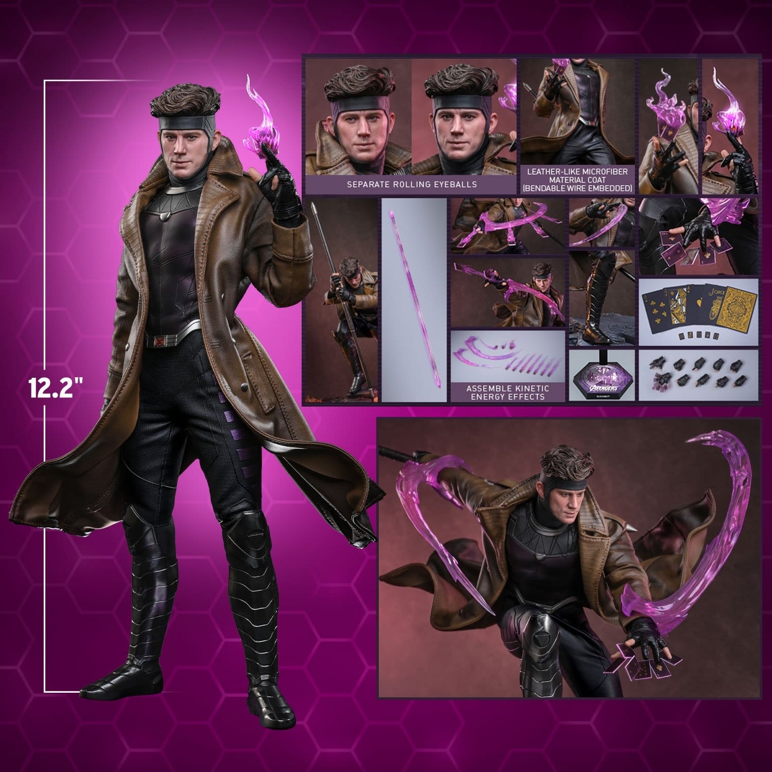 Gambit de Hot Toys - MMS910 - figura de acción Avengers: Doomsday a escala 1/6