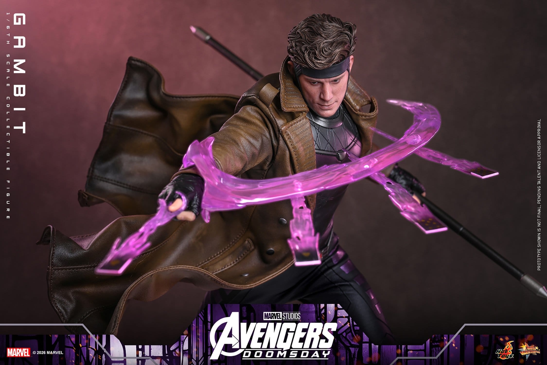Gambit de Hot Toys - MMS910 - figura de acción Avengers: Doomsday a escala 1/6