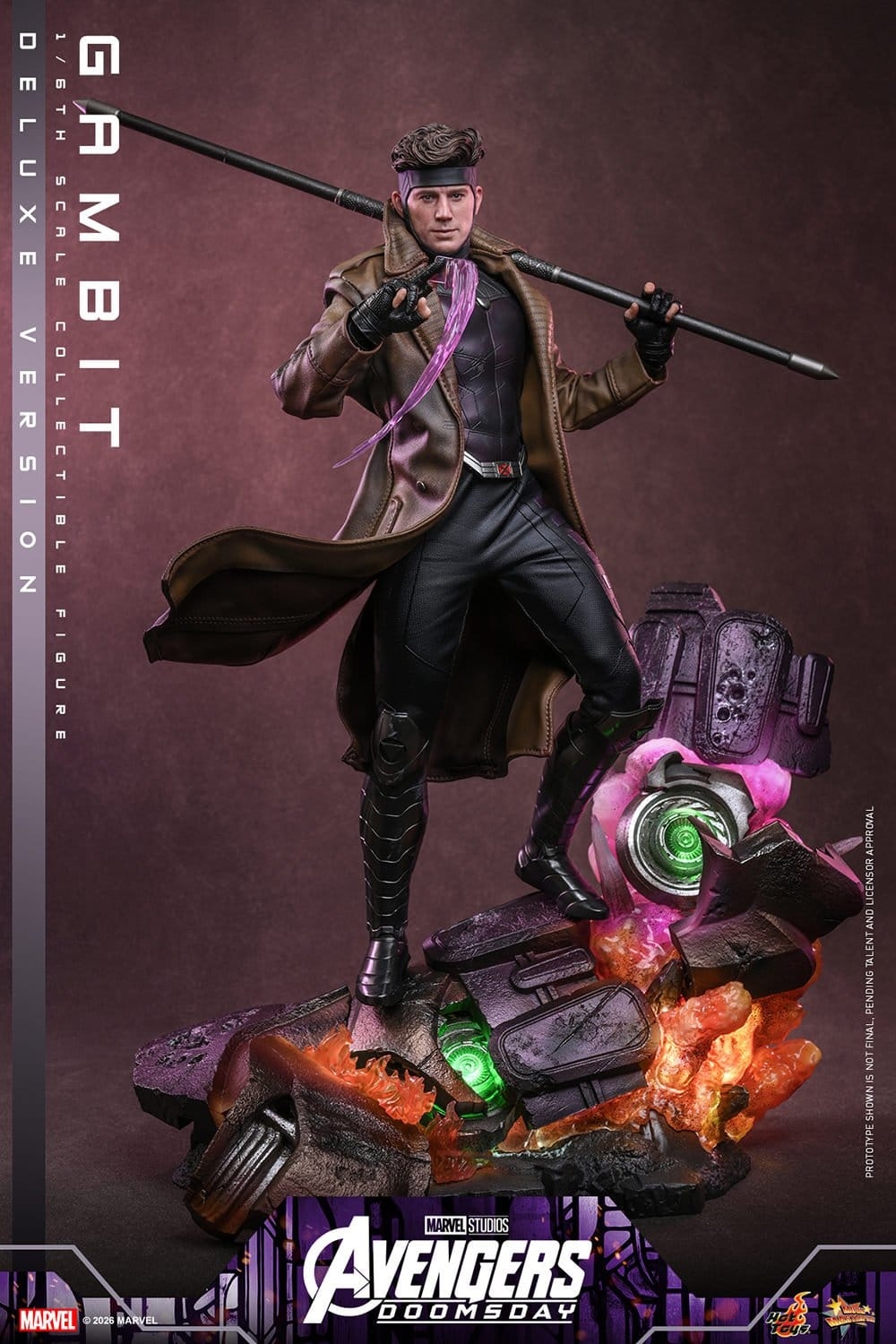Gambit di Hot Toys Deluxe version - MMS911 - action figure Avengers: Doomsday in scala 1/6