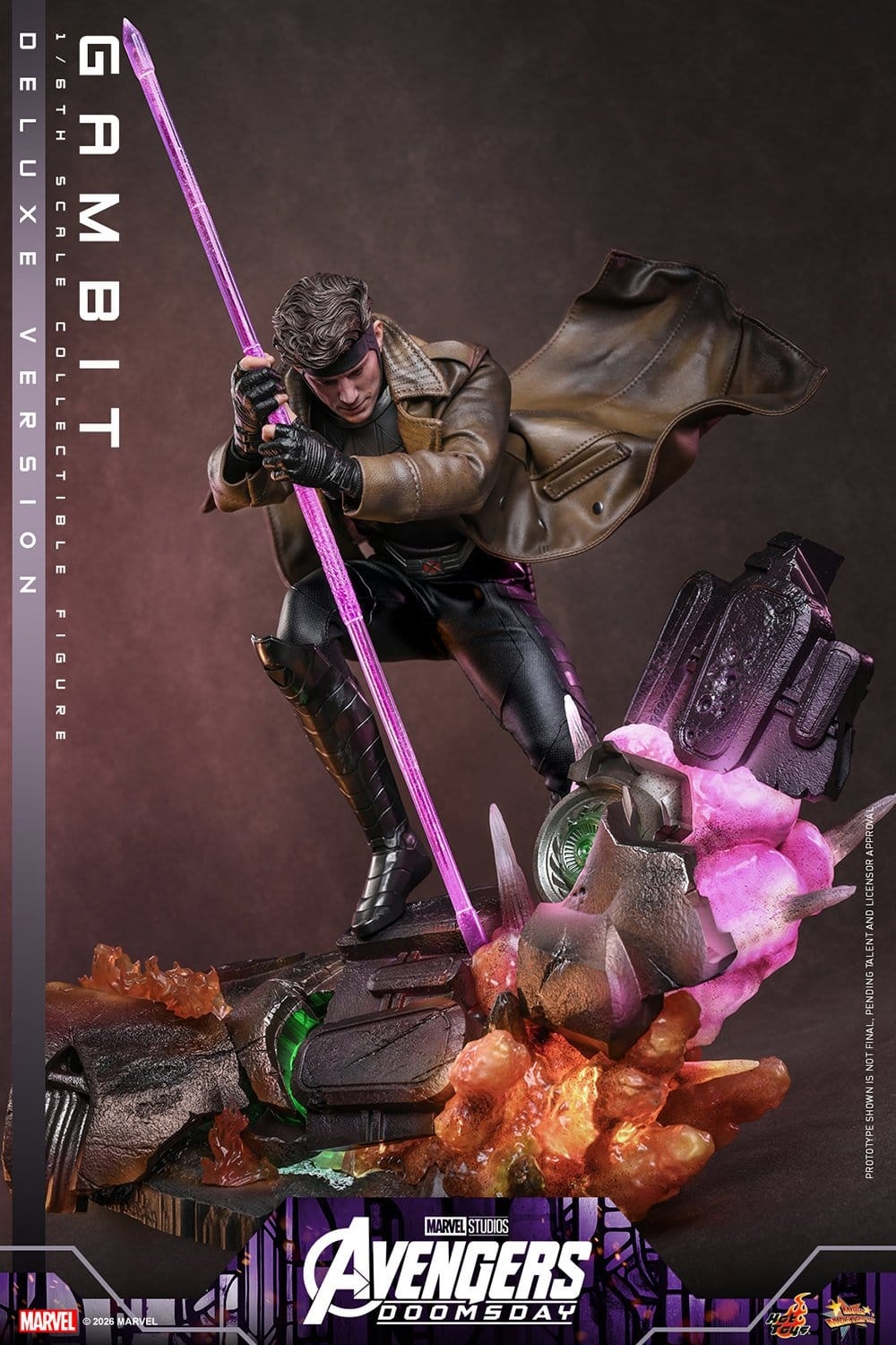 Gambit de Hot Toys Deluxe version - MMS911 - figura de acción Avengers: Doomsday a escala 1/6