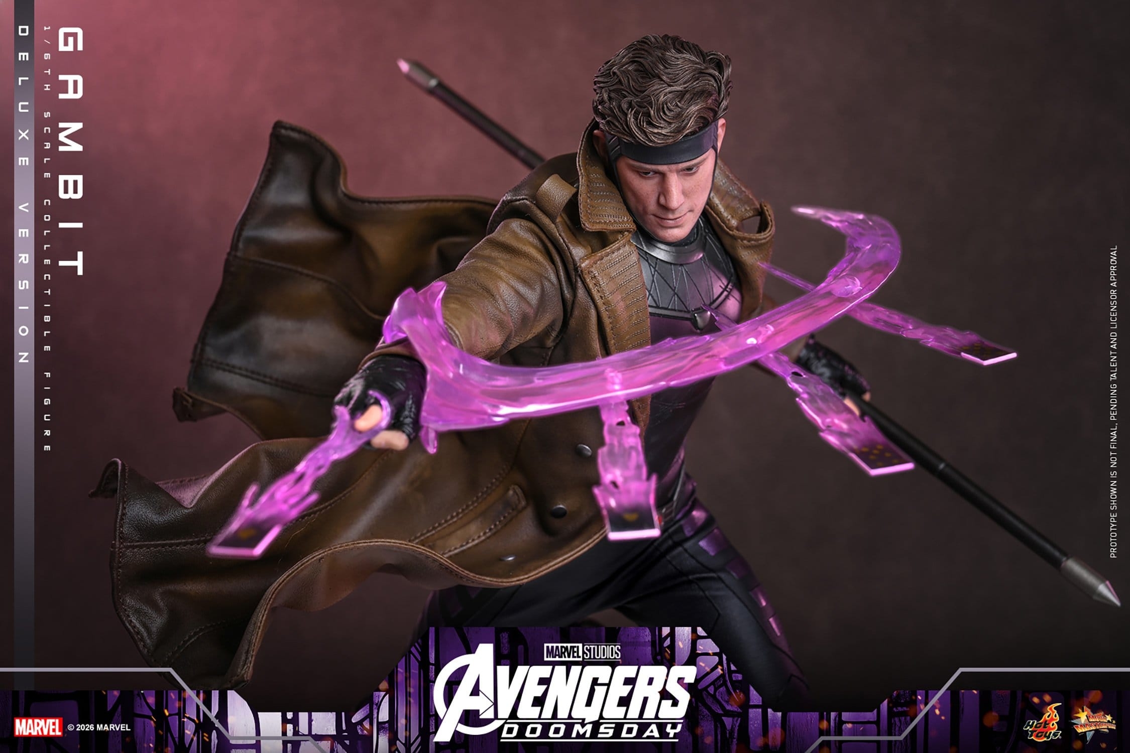 Gambit de Hot Toys Deluxe version - MMS911 - figura de acción Avengers: Doomsday a escala 1/6