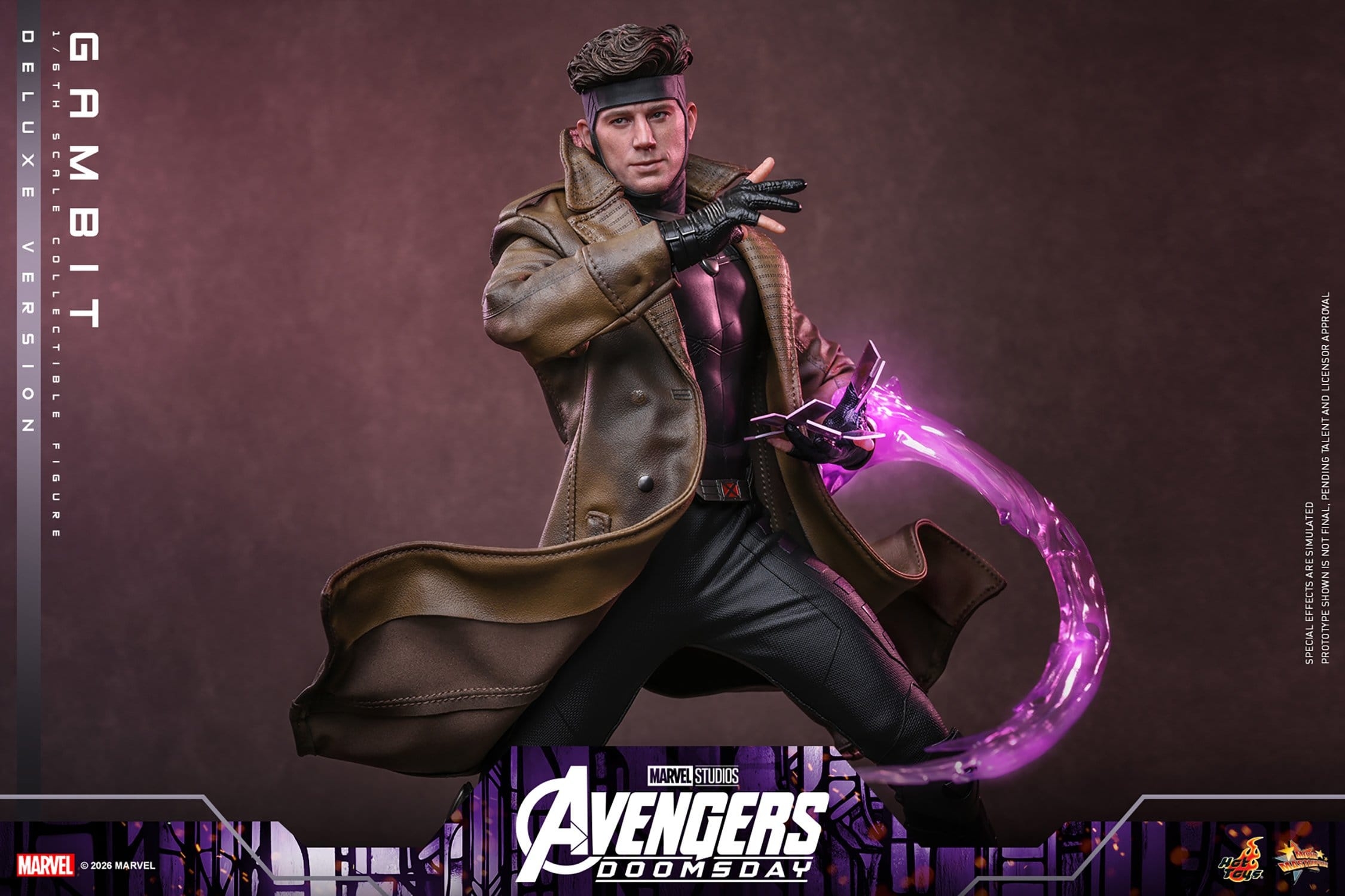 Gambit van Hot Toys Deluxe version - MMS911 - Avengers: Doomsday 1/6 schaal actiefiguur