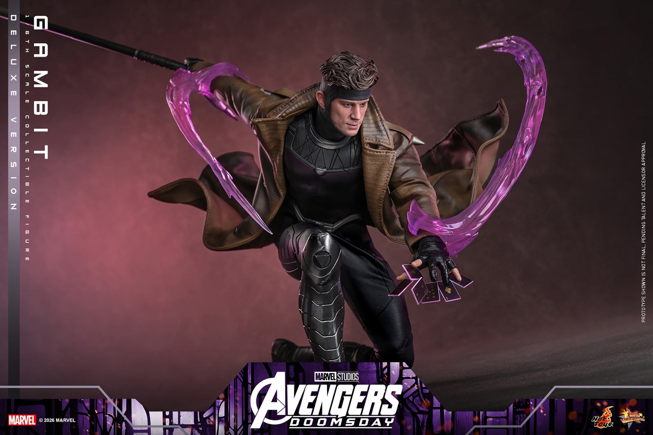 Gambit de Hot Toys Deluxe version - MMS911 - figura de acción Avengers: Doomsday a escala 1/6