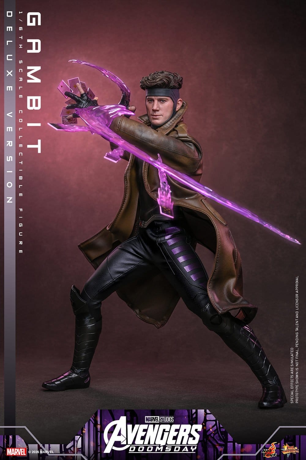 Gambit de Hot Toys Deluxe version - MMS911 - figura de acción Avengers: Doomsday a escala 1/6