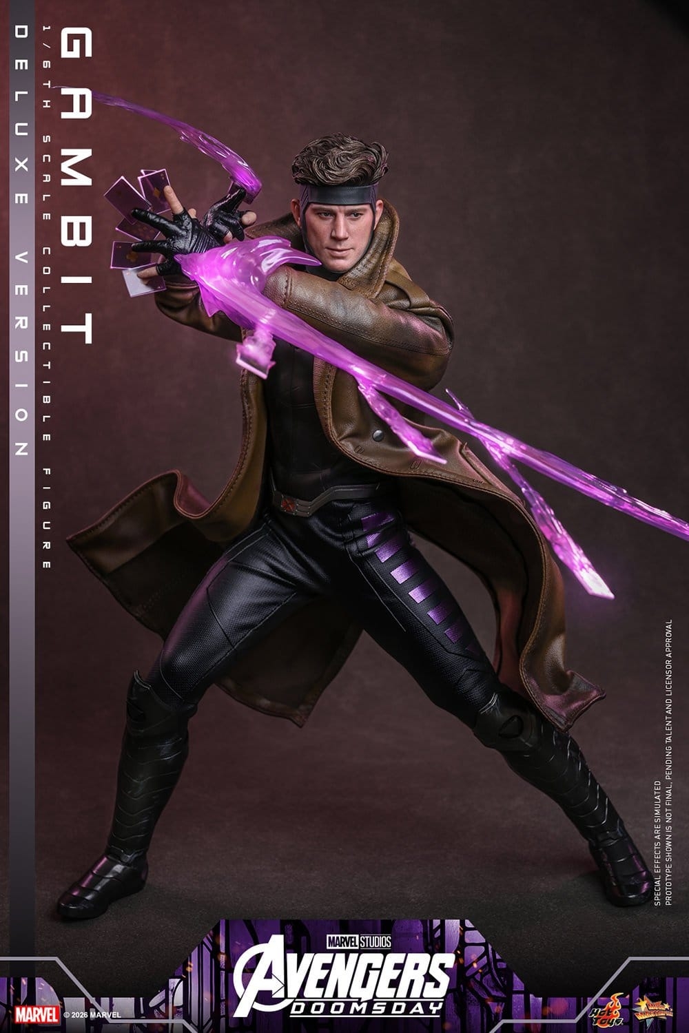 Gambit de Hot Toys Deluxe version - MMS911 - figura de acción Avengers: Doomsday a escala 1/6