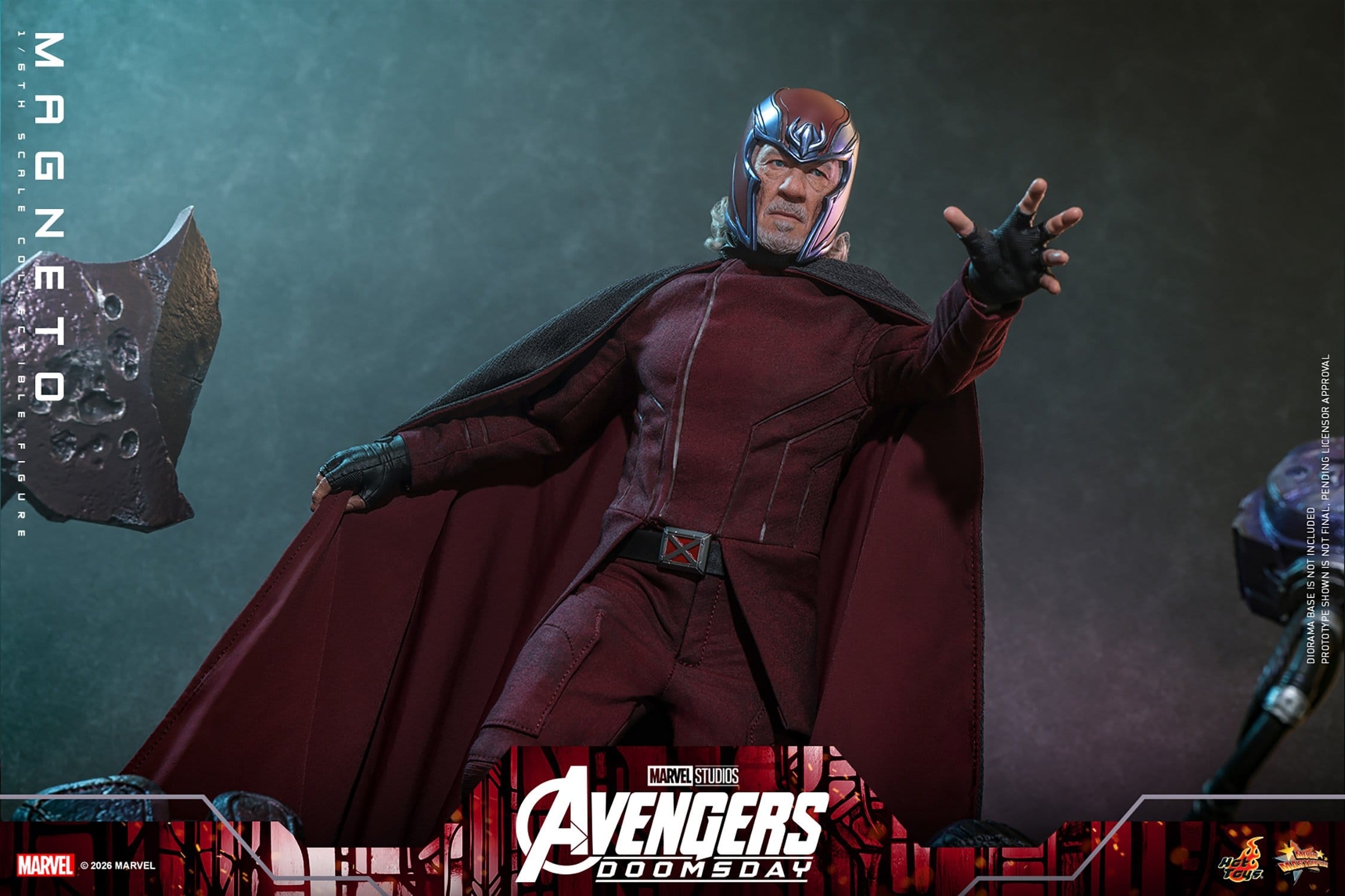 Magneto van Hot Toys - MMS912 - Avengers: Doomsday 1/6 schaal actiefiguur