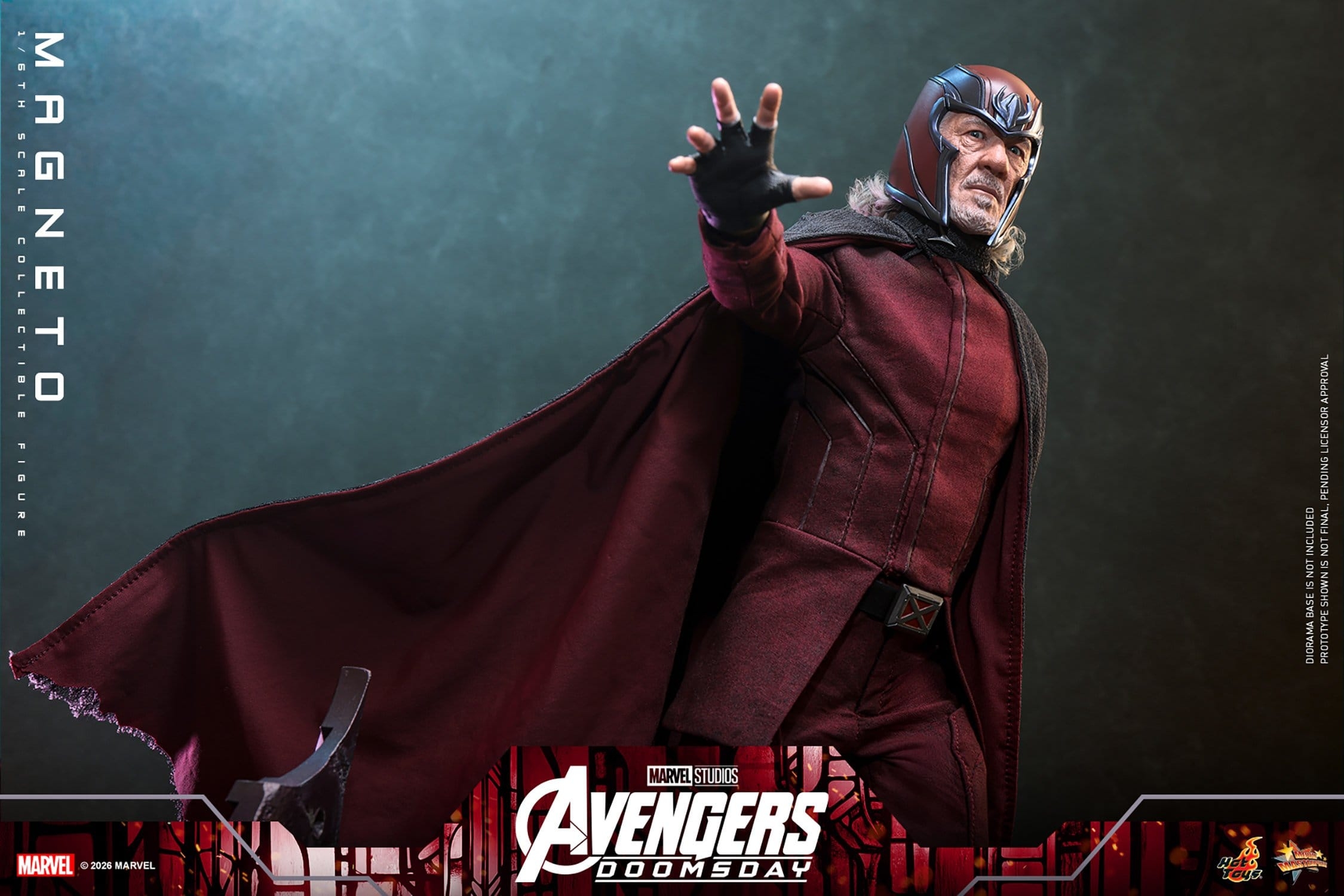 Magneto van Hot Toys - MMS912 - Avengers: Doomsday 1/6 schaal actiefiguur