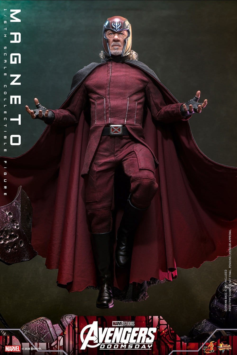 Magneto par Hot Toys - MMS912 - figurine 1/6 Avengers: Doomsday de 30 cm