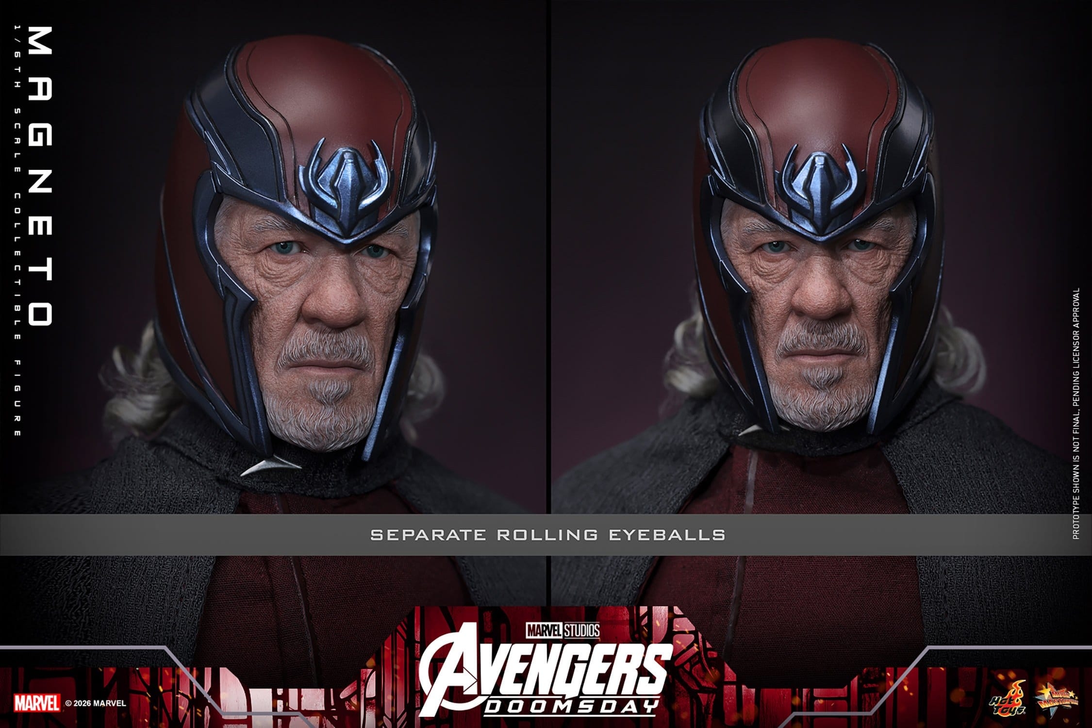 Magneto de Hot Toys - MMS912 - figura de acción Avengers: Doomsday a escala 1/6