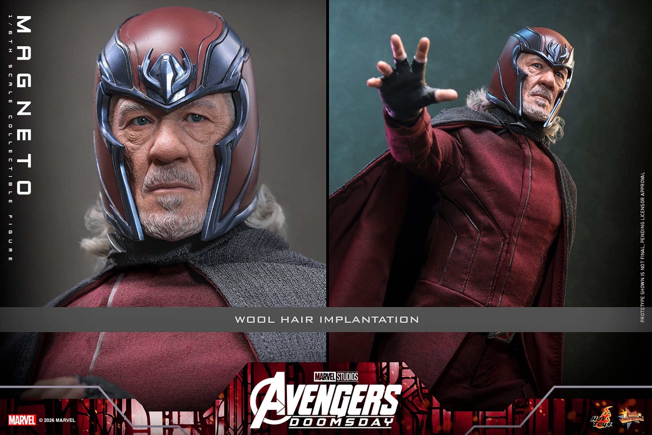 Magneto de Hot Toys - MMS912 - figura de acción Avengers: Doomsday a escala 1/6