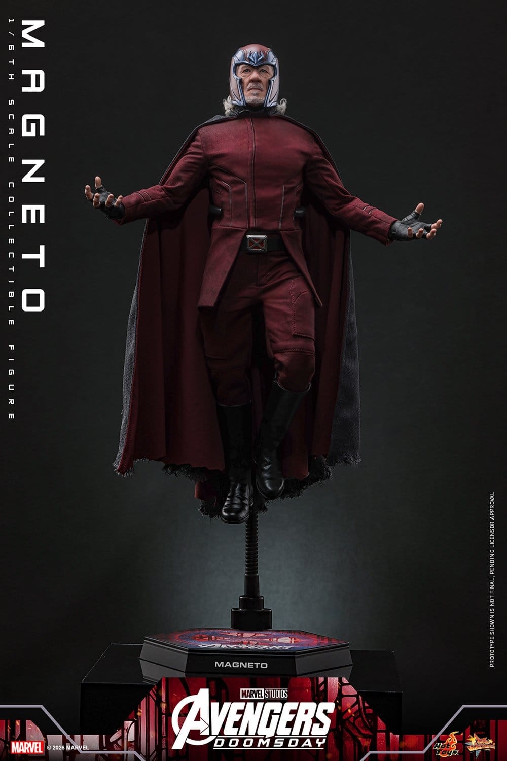 Magneto di Hot Toys - MMS912 - action figure Avengers: Doomsday in scala 1/6