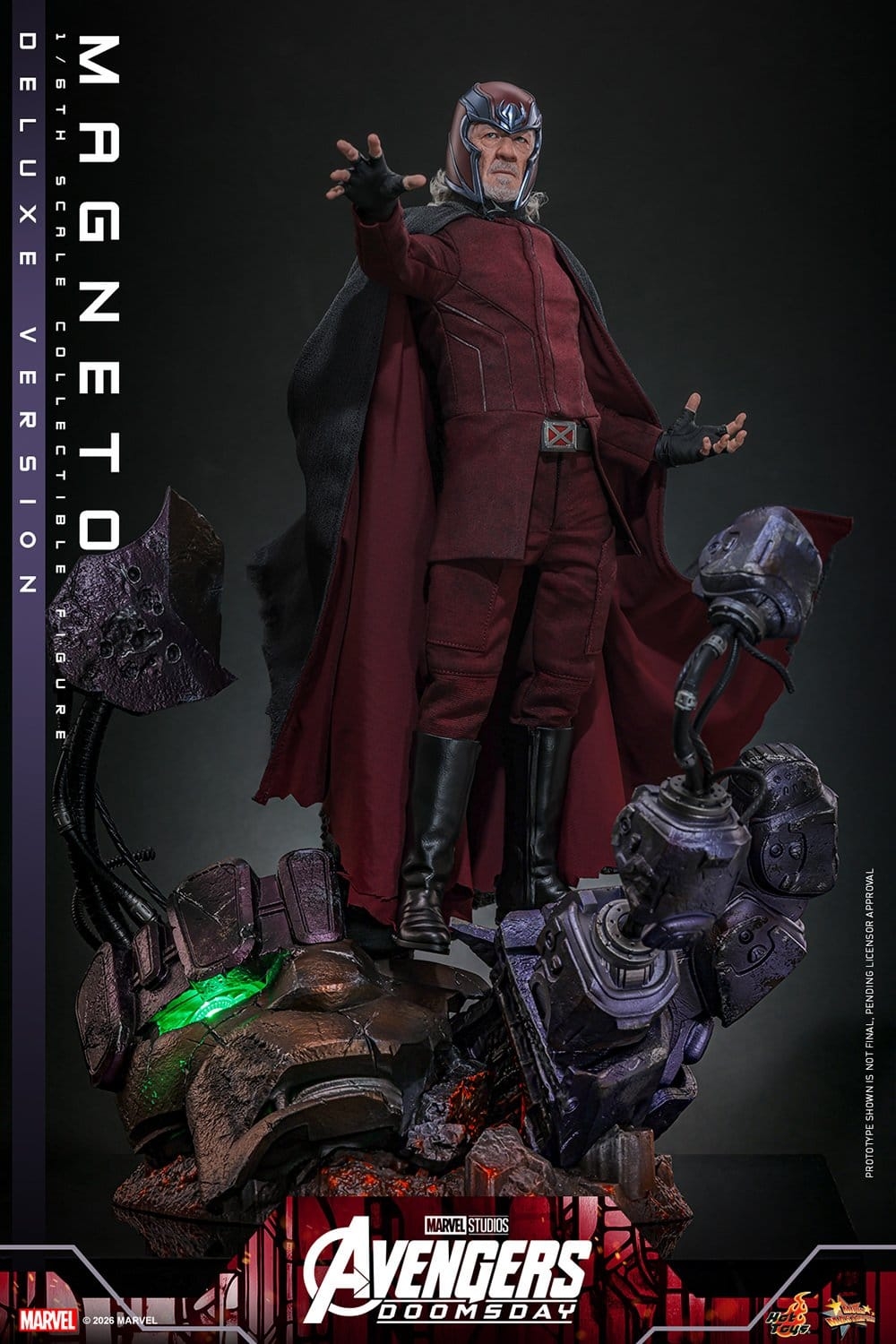 Magneto de Hot Toys Deluxe version - MMS913 - figura de acción Avengers: Doomsday a escala 1/6