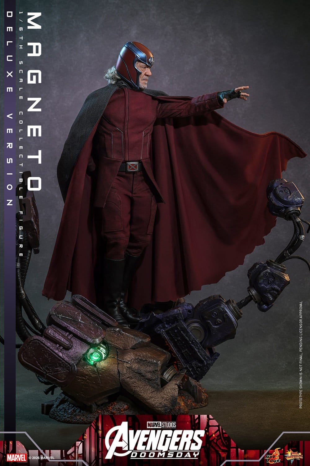 Magneto de Hot Toys Deluxe version - MMS913 - figura de acción Avengers: Doomsday a escala 1/6