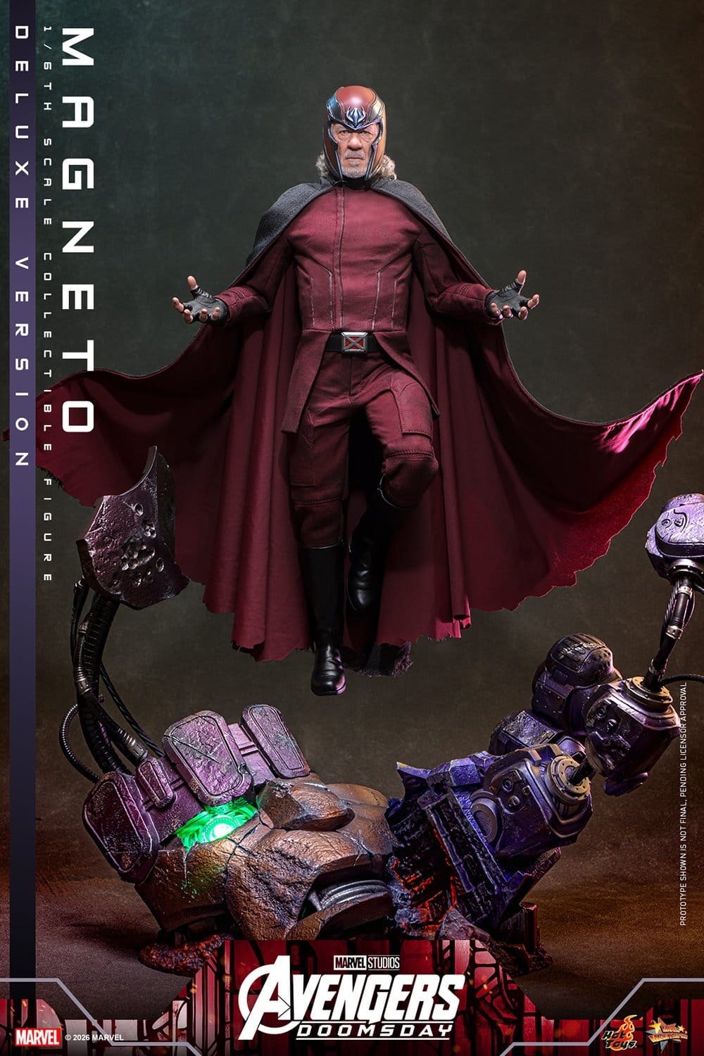 Magneto de Hot Toys Deluxe version - MMS913 - figura de acción Avengers: Doomsday a escala 1/6