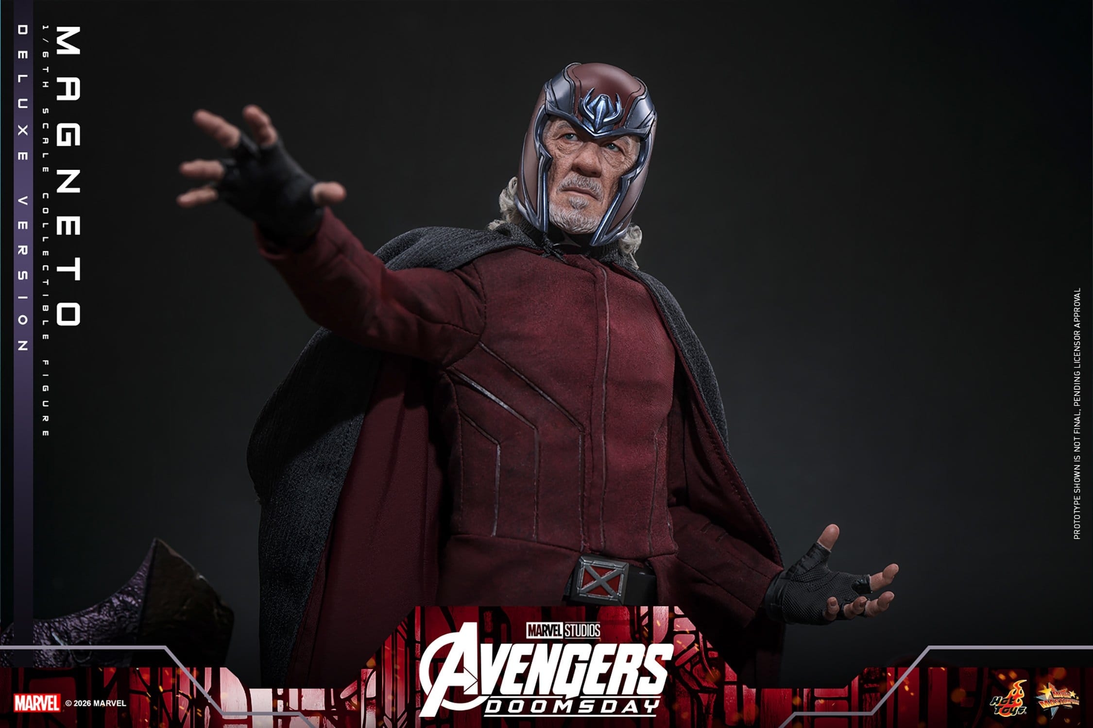 Magneto de Hot Toys Deluxe version - MMS913 - figura de acción Avengers: Doomsday a escala 1/6