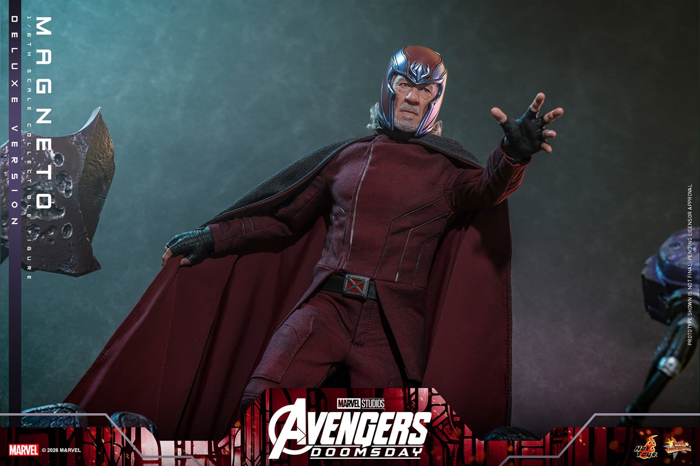 Magneto de Hot Toys Deluxe version - MMS913 - figura de acción Avengers: Doomsday a escala 1/6
