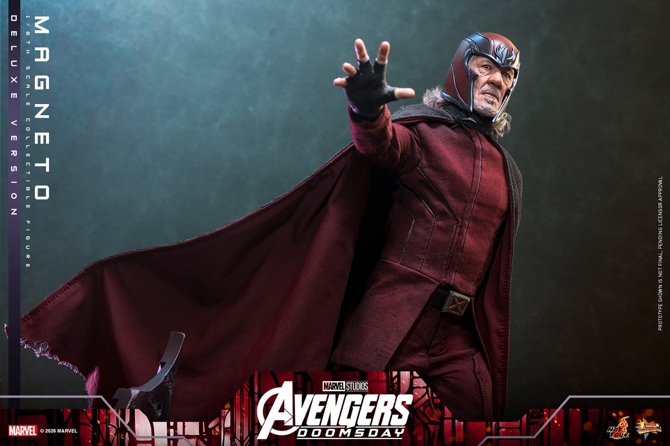 Magneto de Hot Toys Deluxe version - MMS913 - figura de acción Avengers: Doomsday a escala 1/6