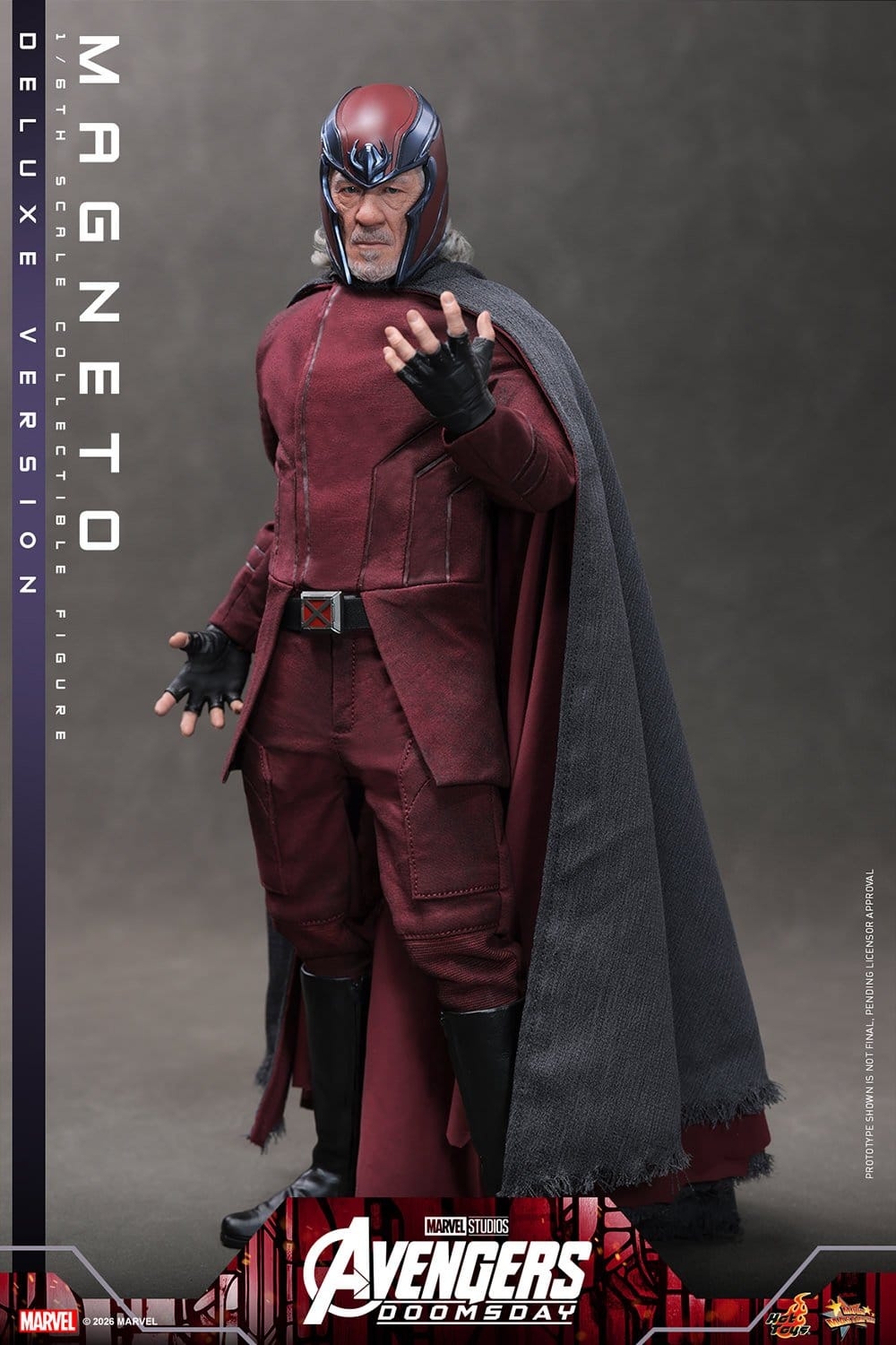 Magneto de Hot Toys Deluxe version - MMS913 - figura de acción Avengers: Doomsday a escala 1/6