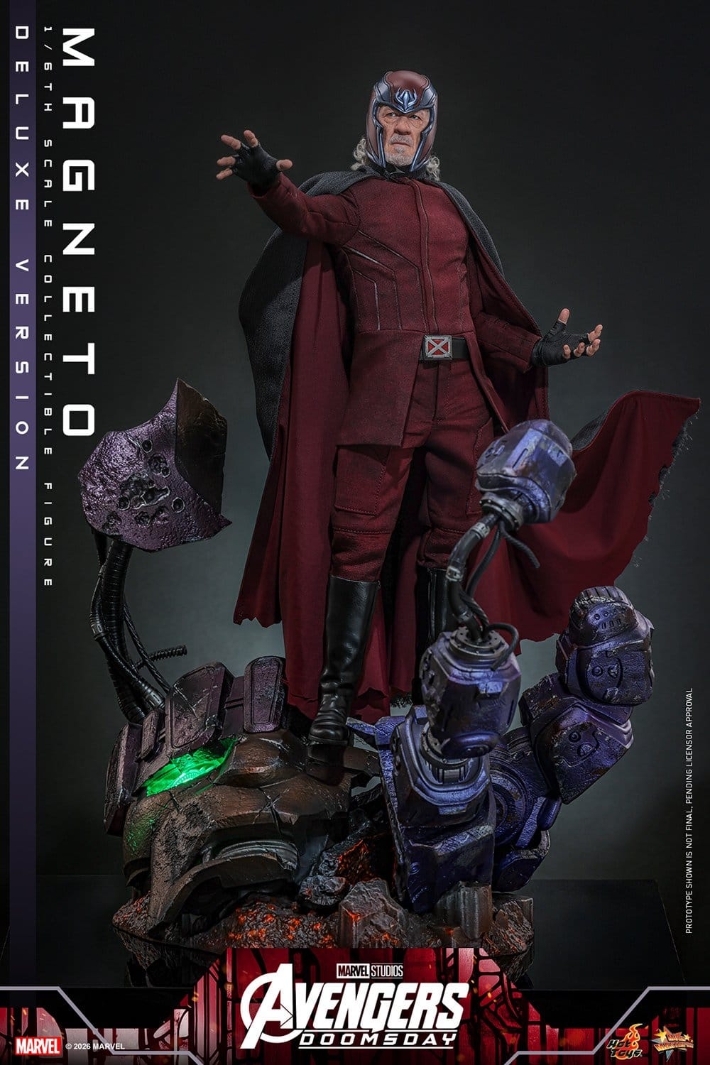 Magneto von Hot Toys Deluxe version - MMS913 - Avengers: Doomsday 1/6 Maßstab Actionfigur