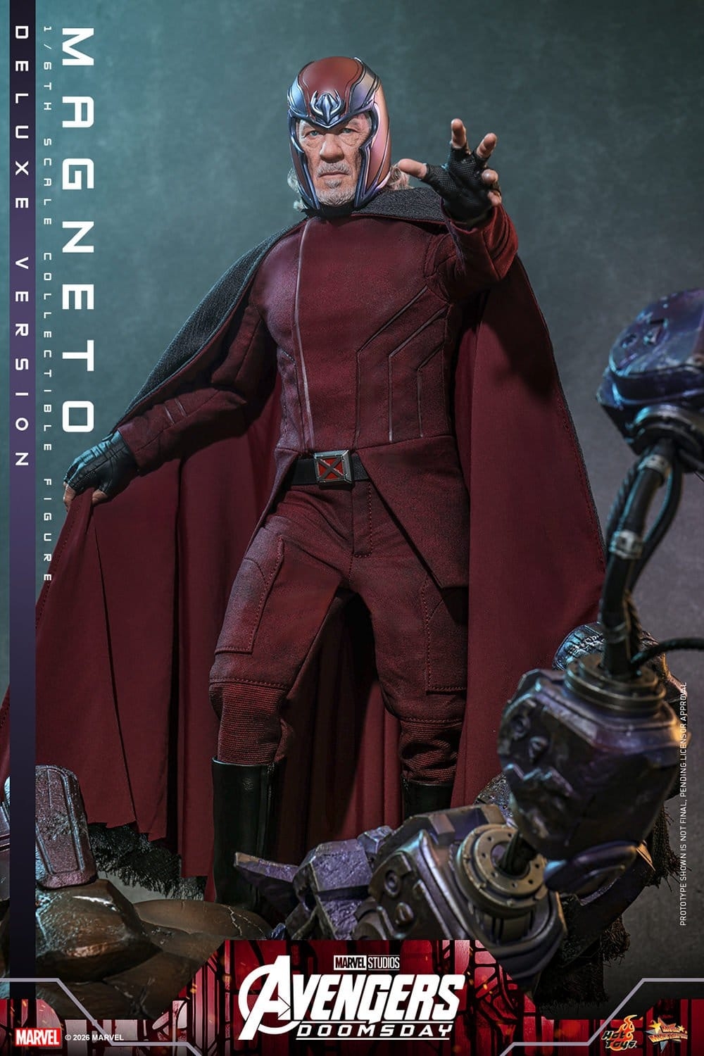 Magneto Deluxe par Hot Toys - MMS913 - figurine 1/6 Avengers: Doomsday de 30 cm