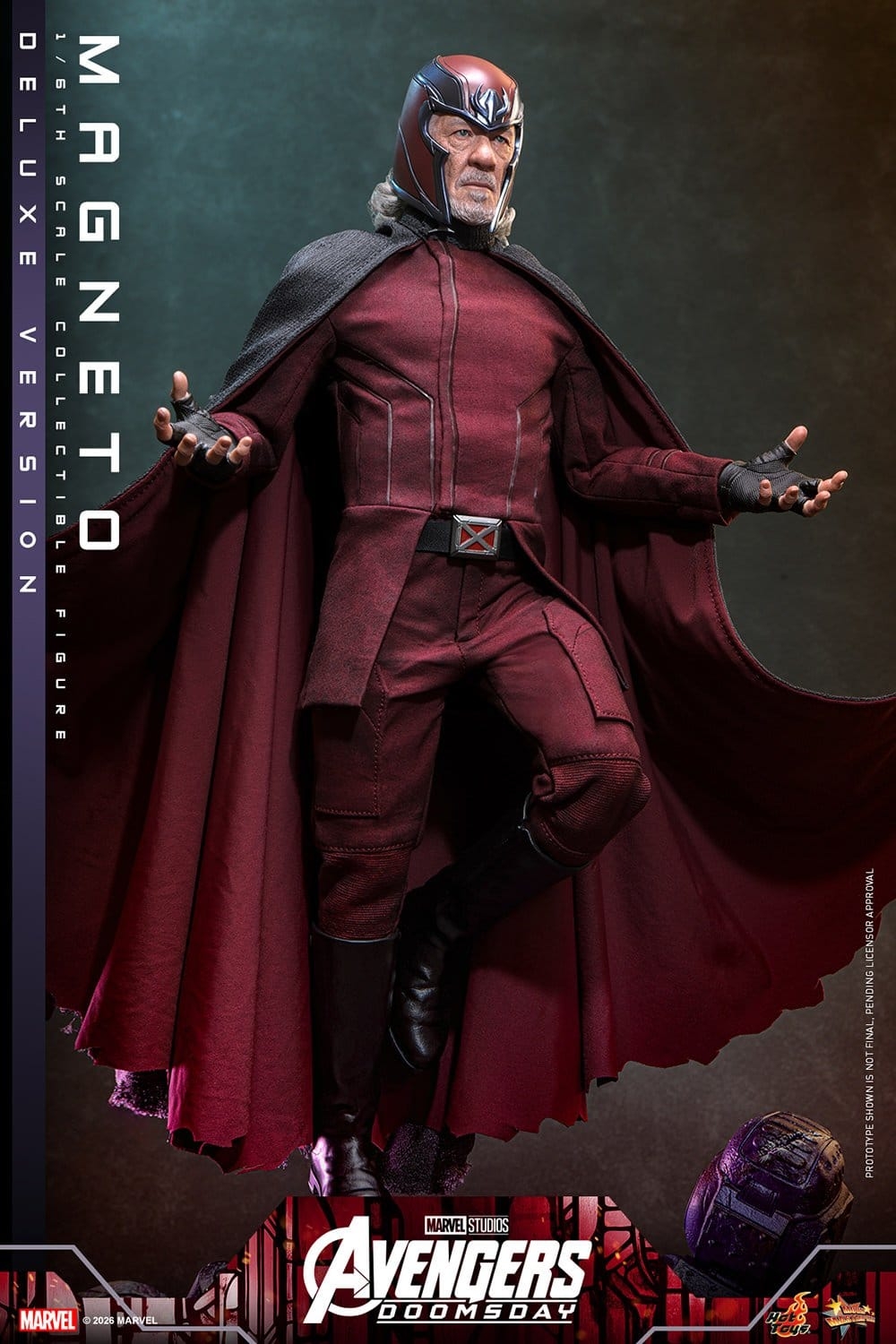 Magneto di Hot Toys Deluxe version - MMS913 - action figure Avengers: Doomsday in scala 1/6